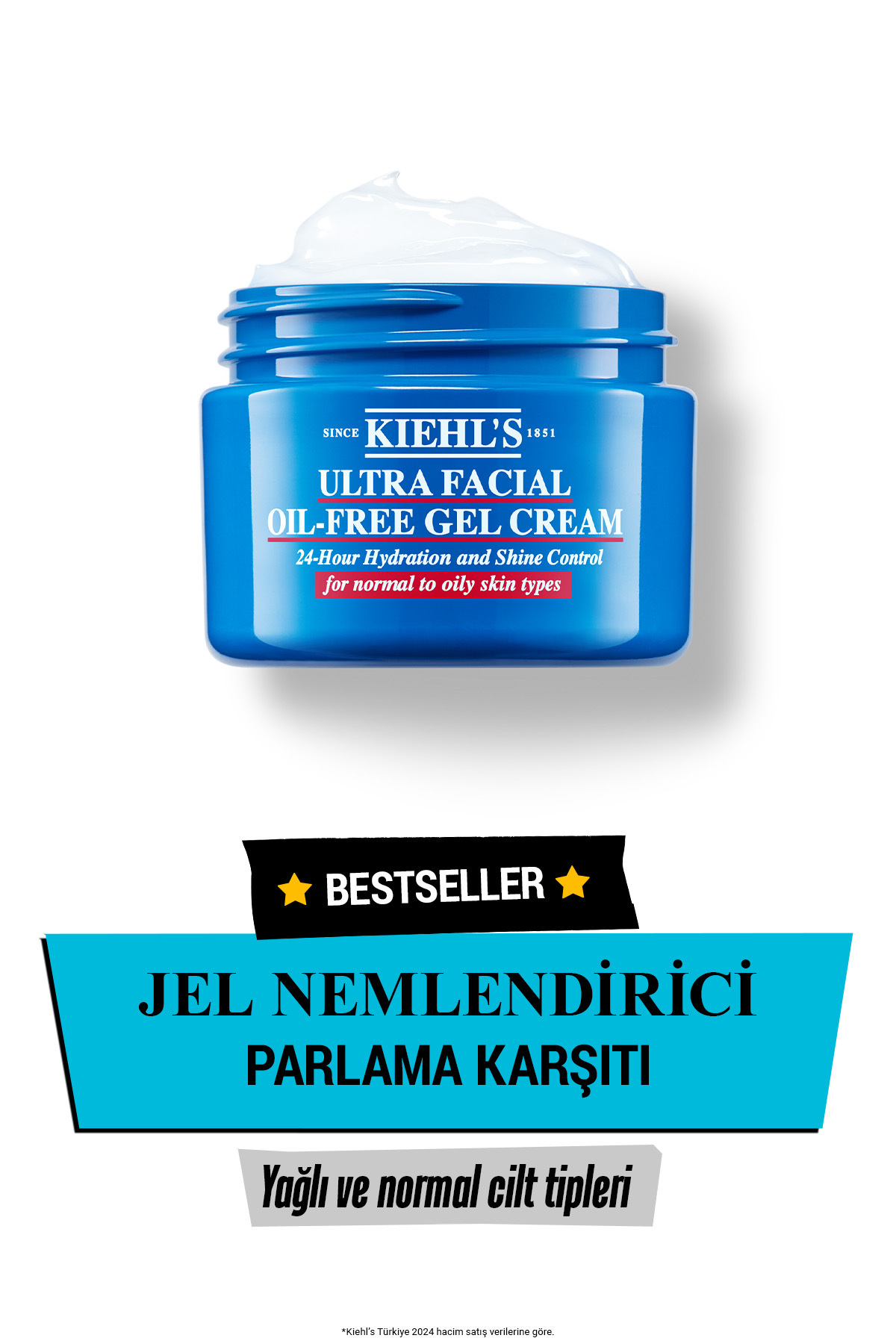Kiehl's Yağlı Ciltlere Özel, Cilt Dokusunu Geliştiren ve Gözenekleri Sıkılaştıran Etkili Jel Krem 28 ml