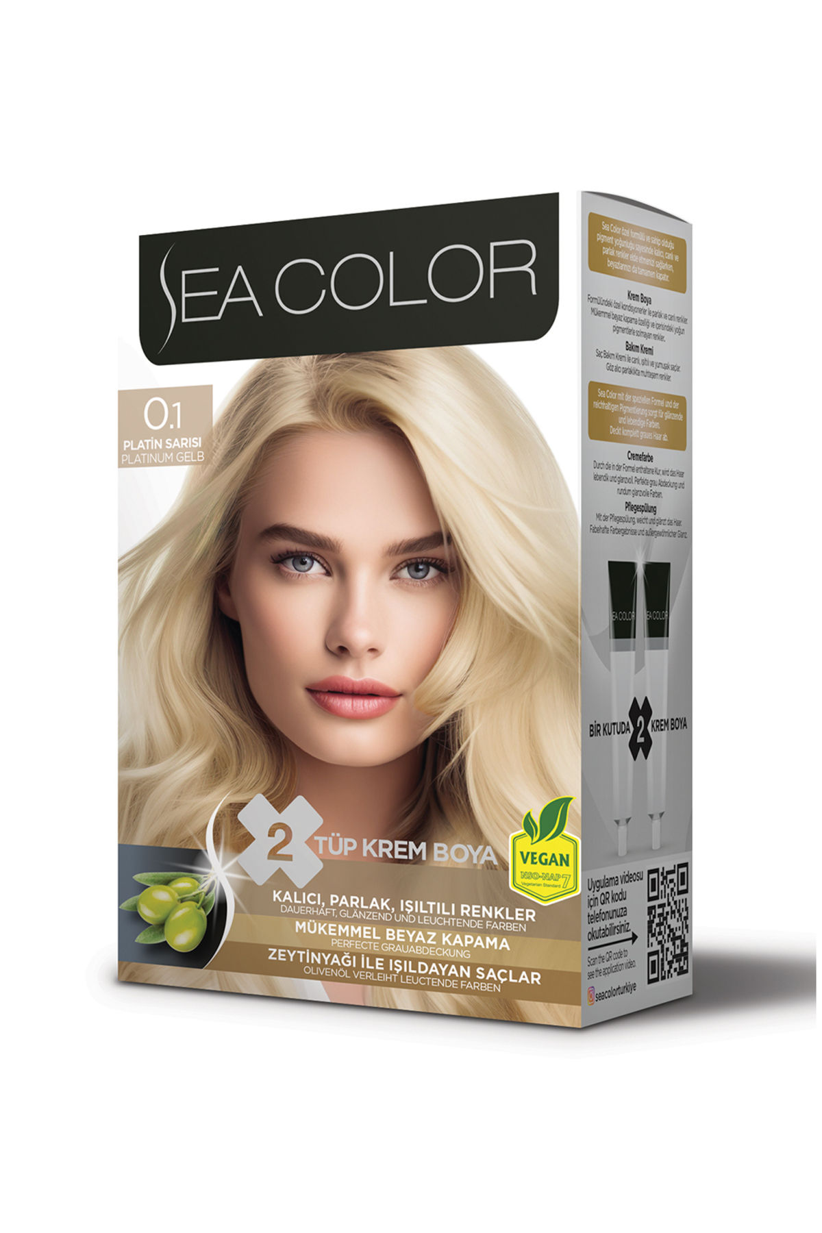 Sea Color Set Saç Boyası 0.1 Platin Sarısı