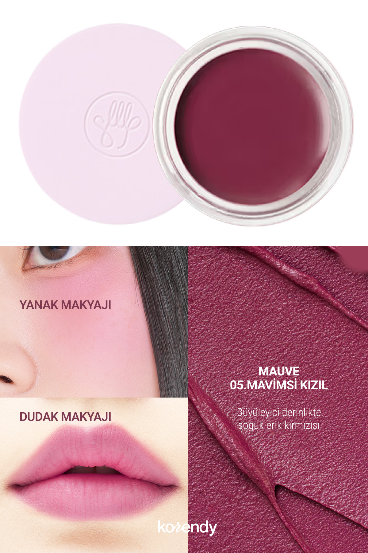 Son & Park Blur Balm - Kadifemsi Dokulu Çok Amaçlı Dudak ve Yanak Makyajı Balmı 4g #05 MAUVE