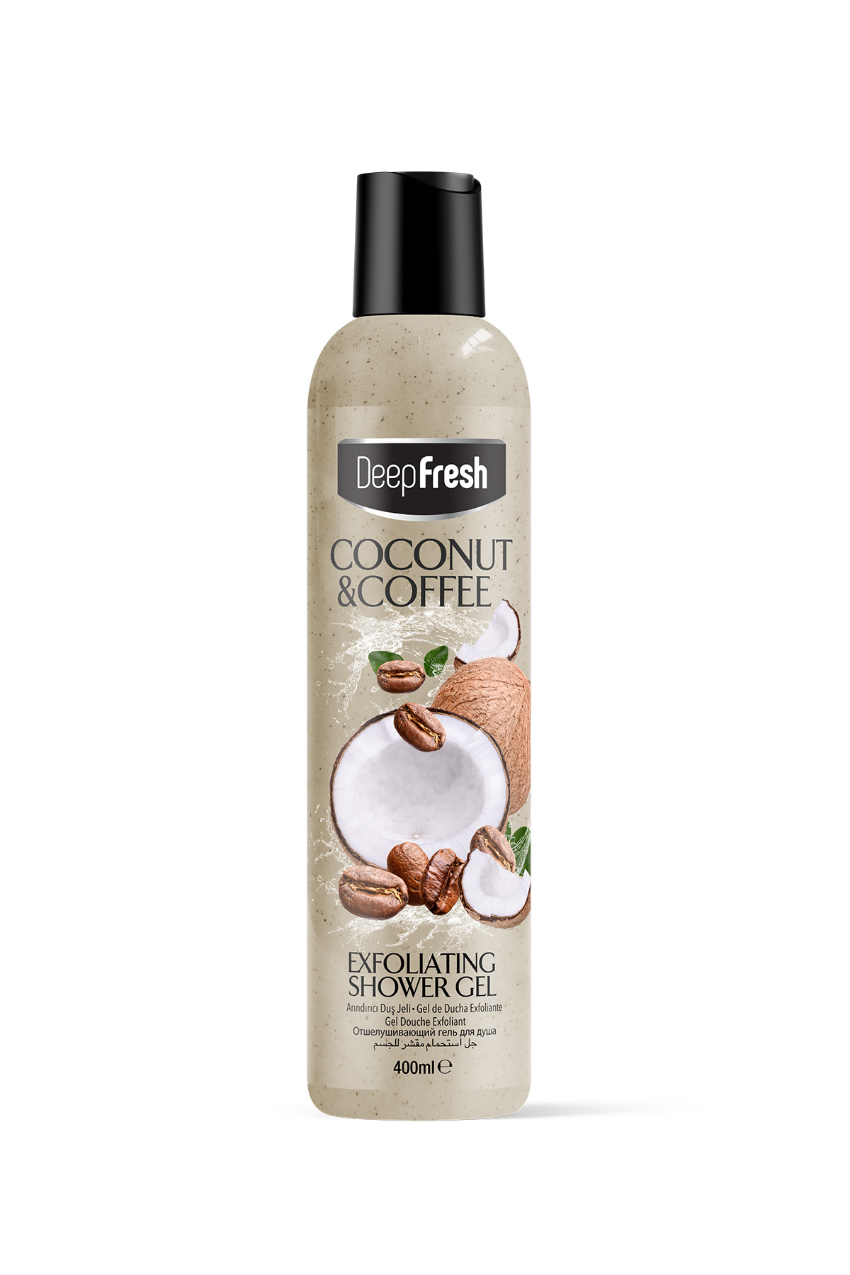 Deep Fresh Arındırıcı Peeling Duş Jeli Hindistan Cevizi & Kahve 400ml | Body Scrub | Pürüzsüz ve Yumuşak Cilt