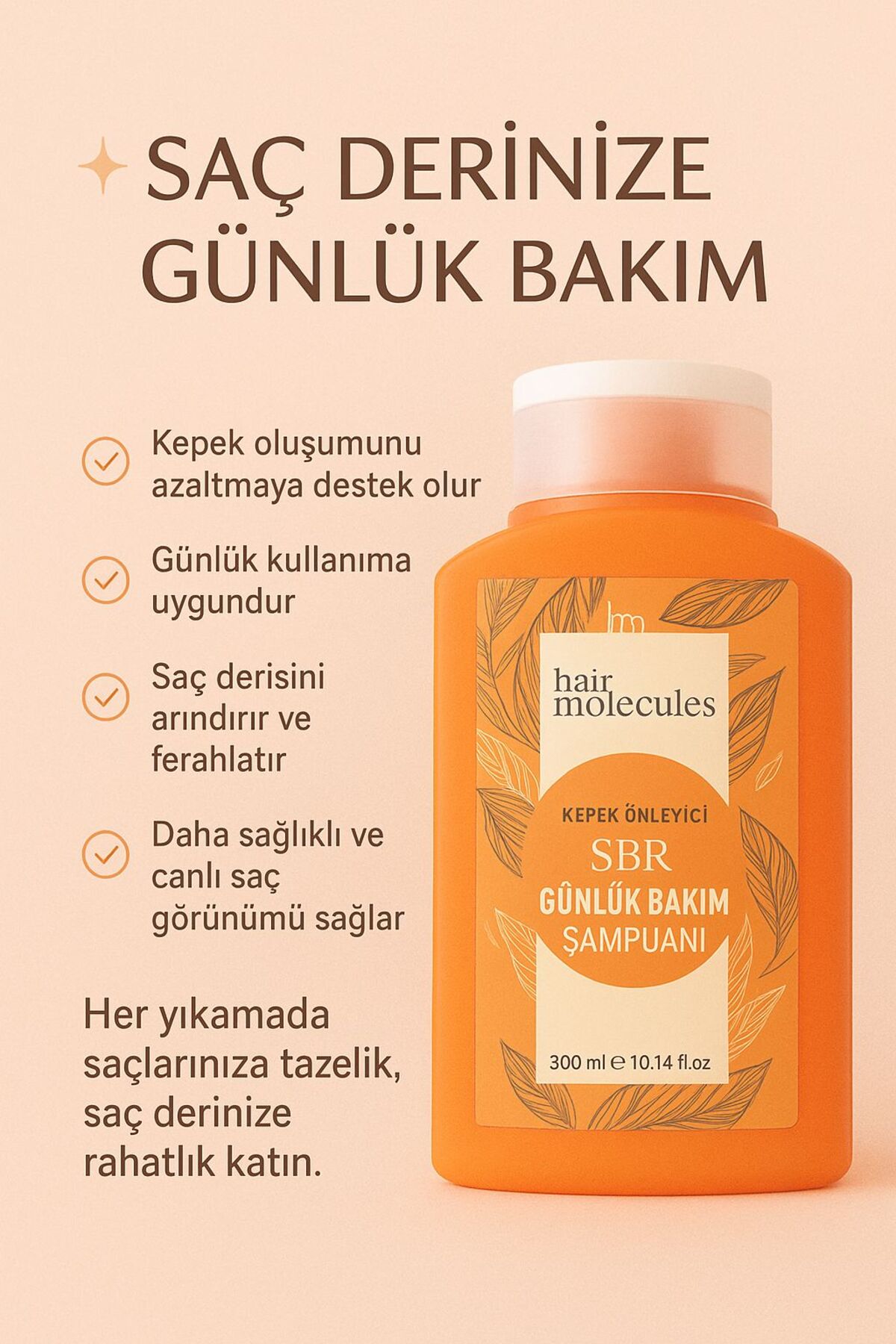 DOA KOZMETİK Bitkisel İçerikli Günlük Kepek Şampuanı (Sülfatsız)