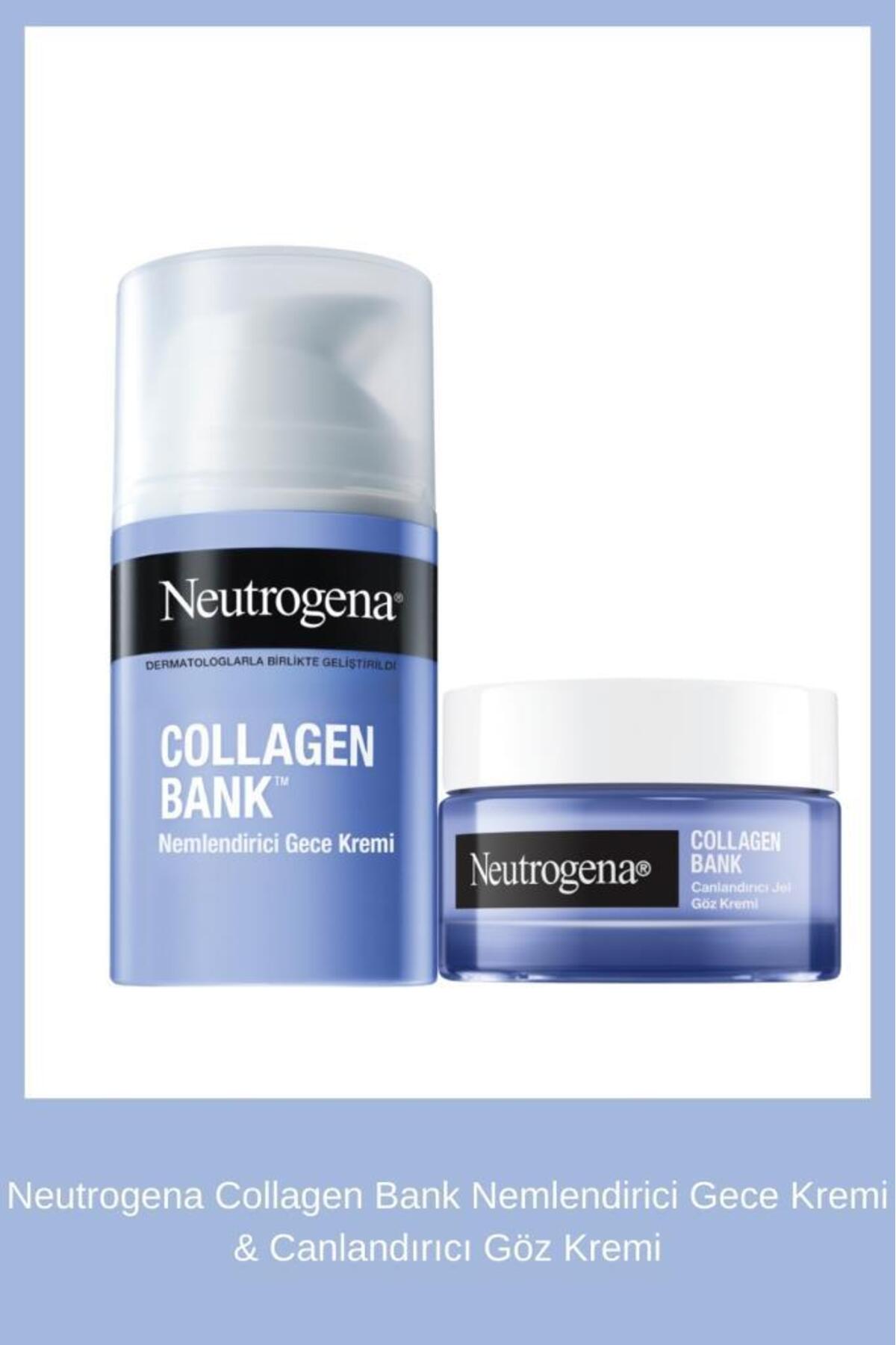 Neutrogena Collagen Bank Nemlendirici Gece Kremi 50 ml + Canlandırıcı Jel Göz Kremi 15 ml