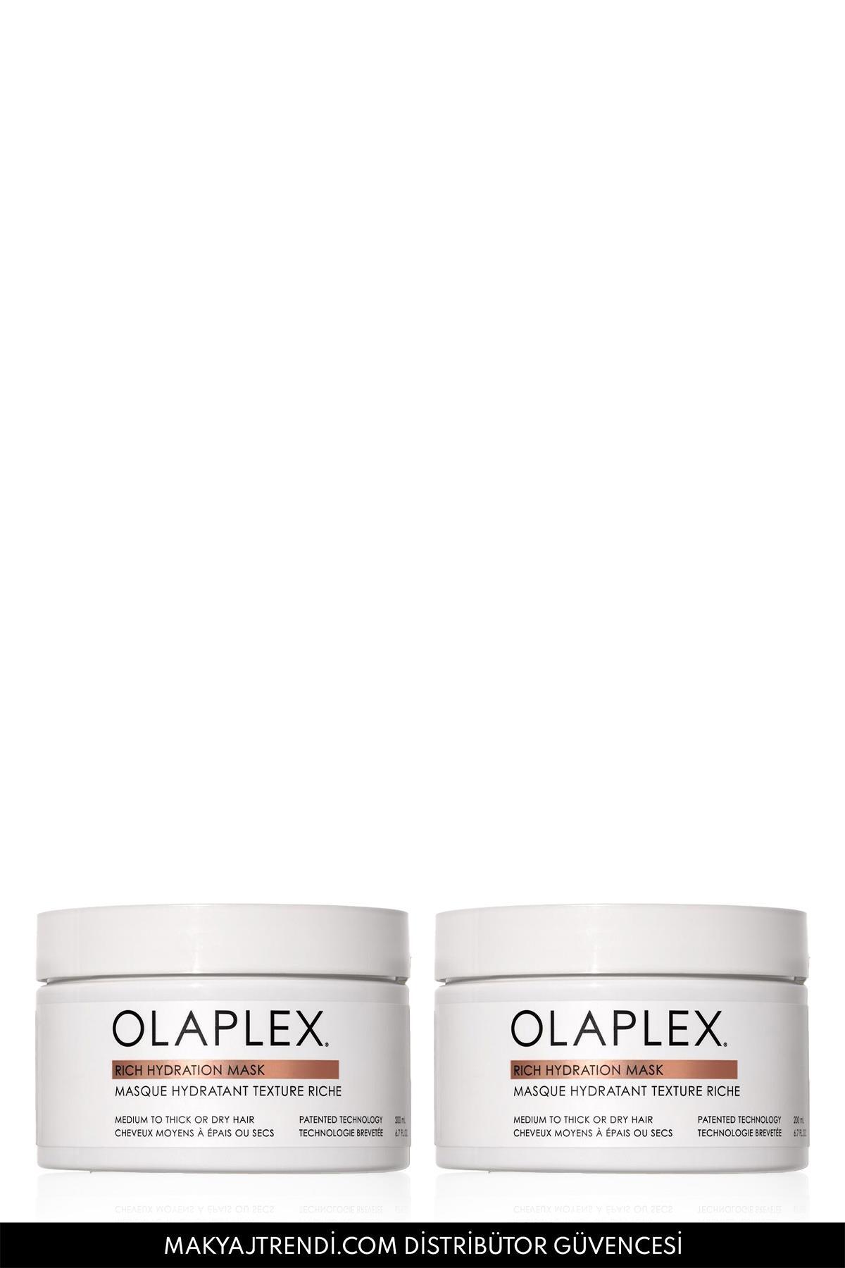 Olaplex Rich Hydration Mask Duo - Orta, Kalın Telli ve Kuru Saçlar İçin Yoğun Nemlendirici İkili Maske Seti