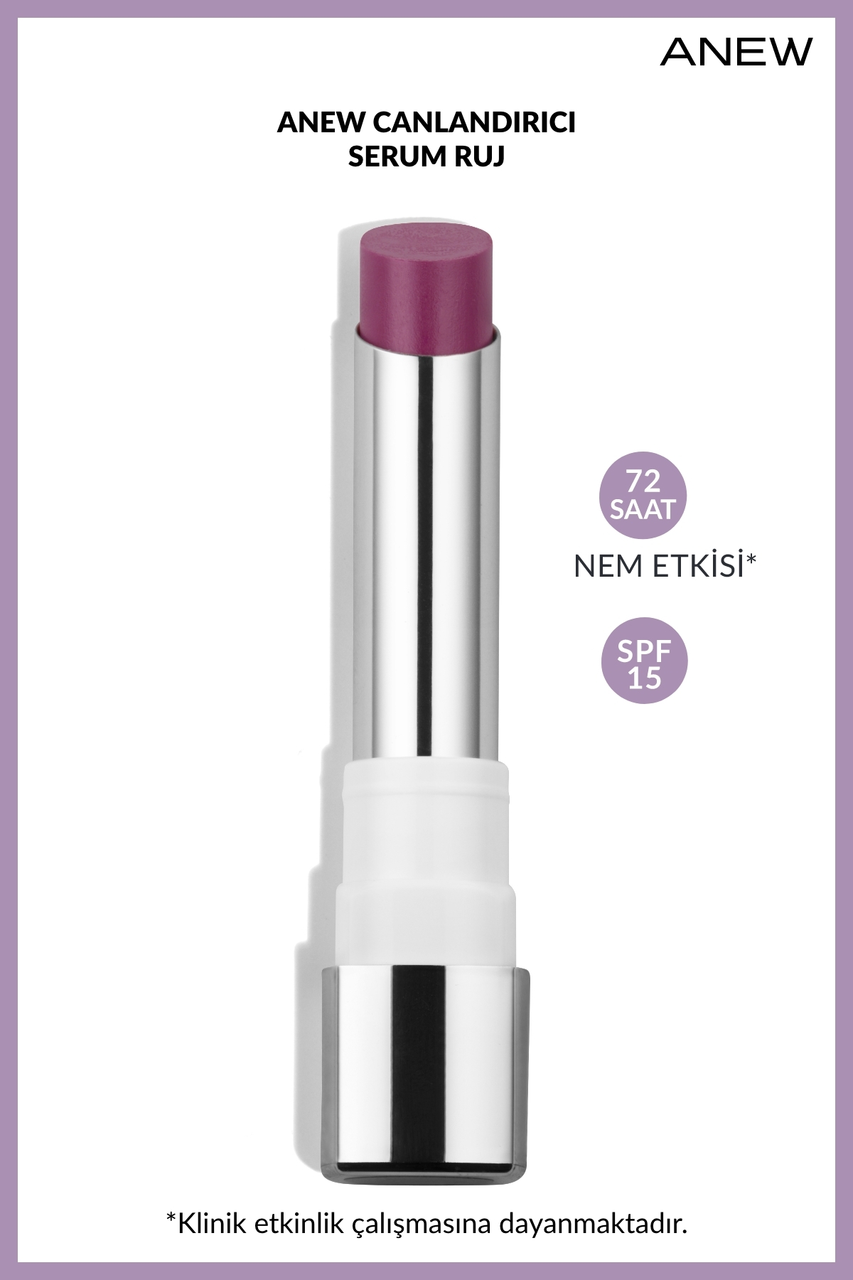 AVON Anew Canlandırıcı Serum Ruj - Perky Peony