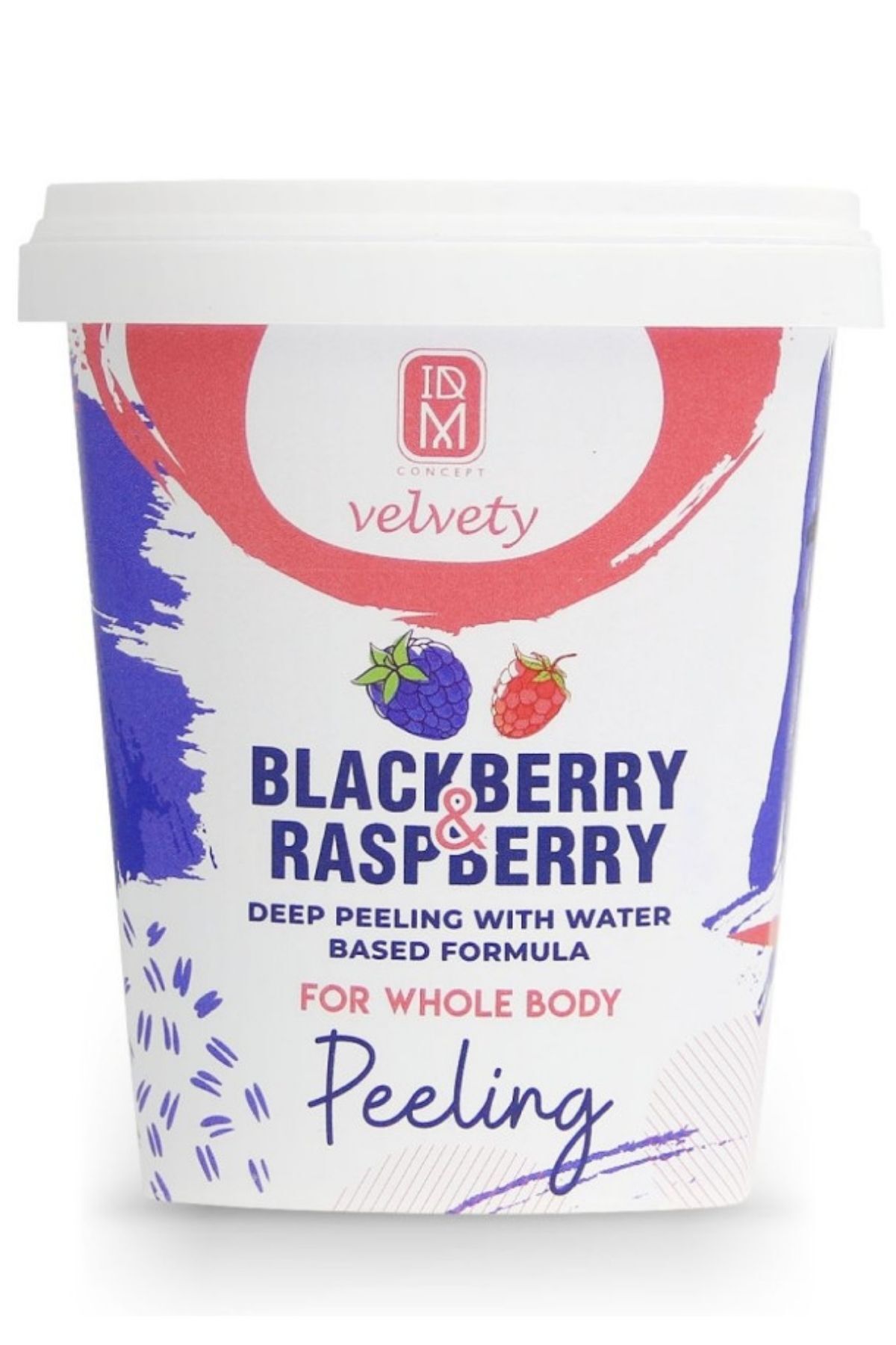 IDM Velvety Böğürtlen Ve Ahududulu Yağ Bazlı Vücut Peelingi 400ml