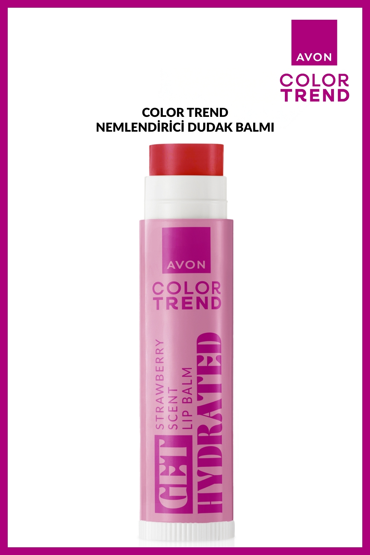 AVON Color Trend Nemlendirici Dudak Balmı - Strawberry