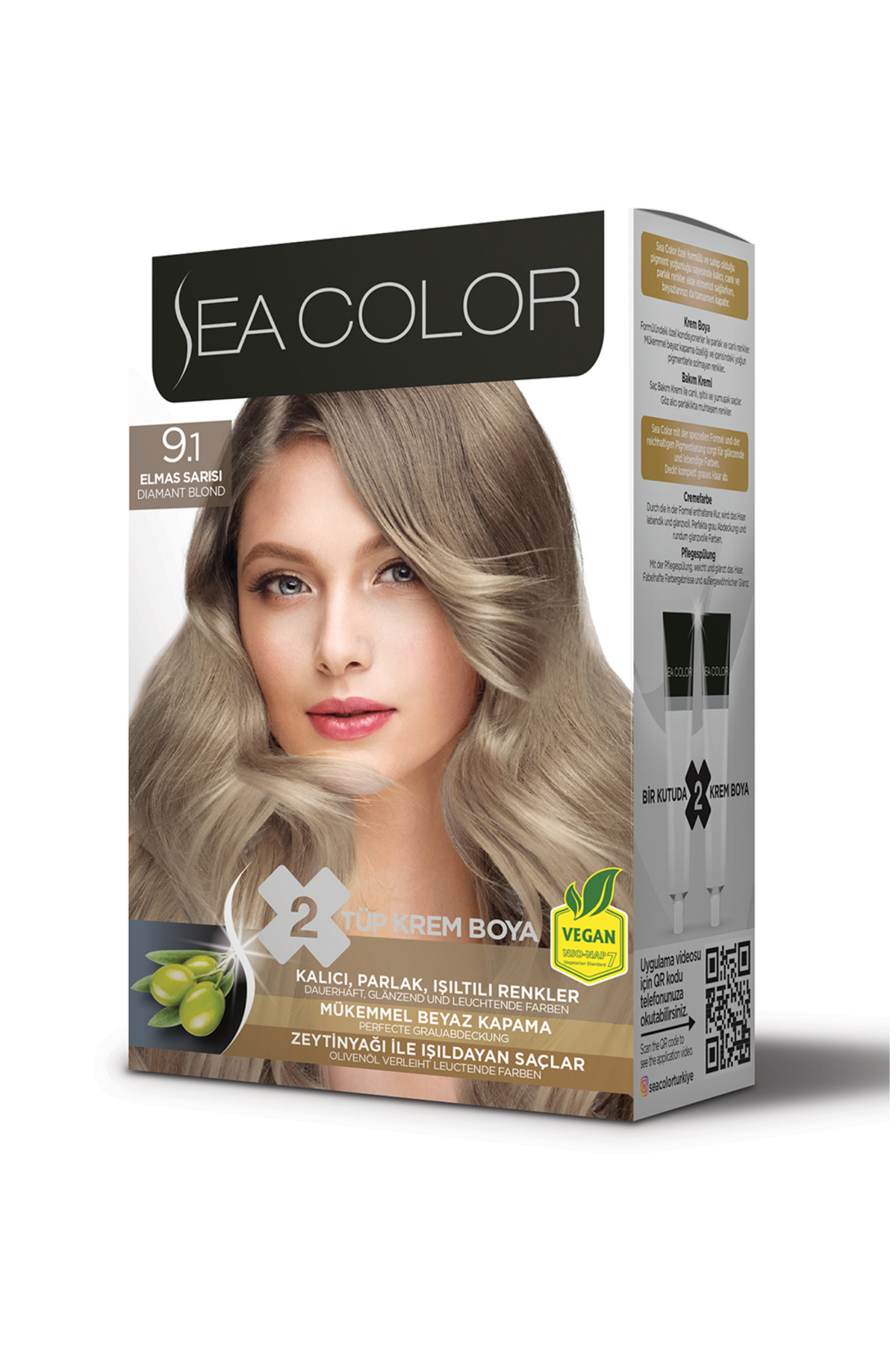 Sea Color Set Saç Boyası 9.1 Elmas Sarısı