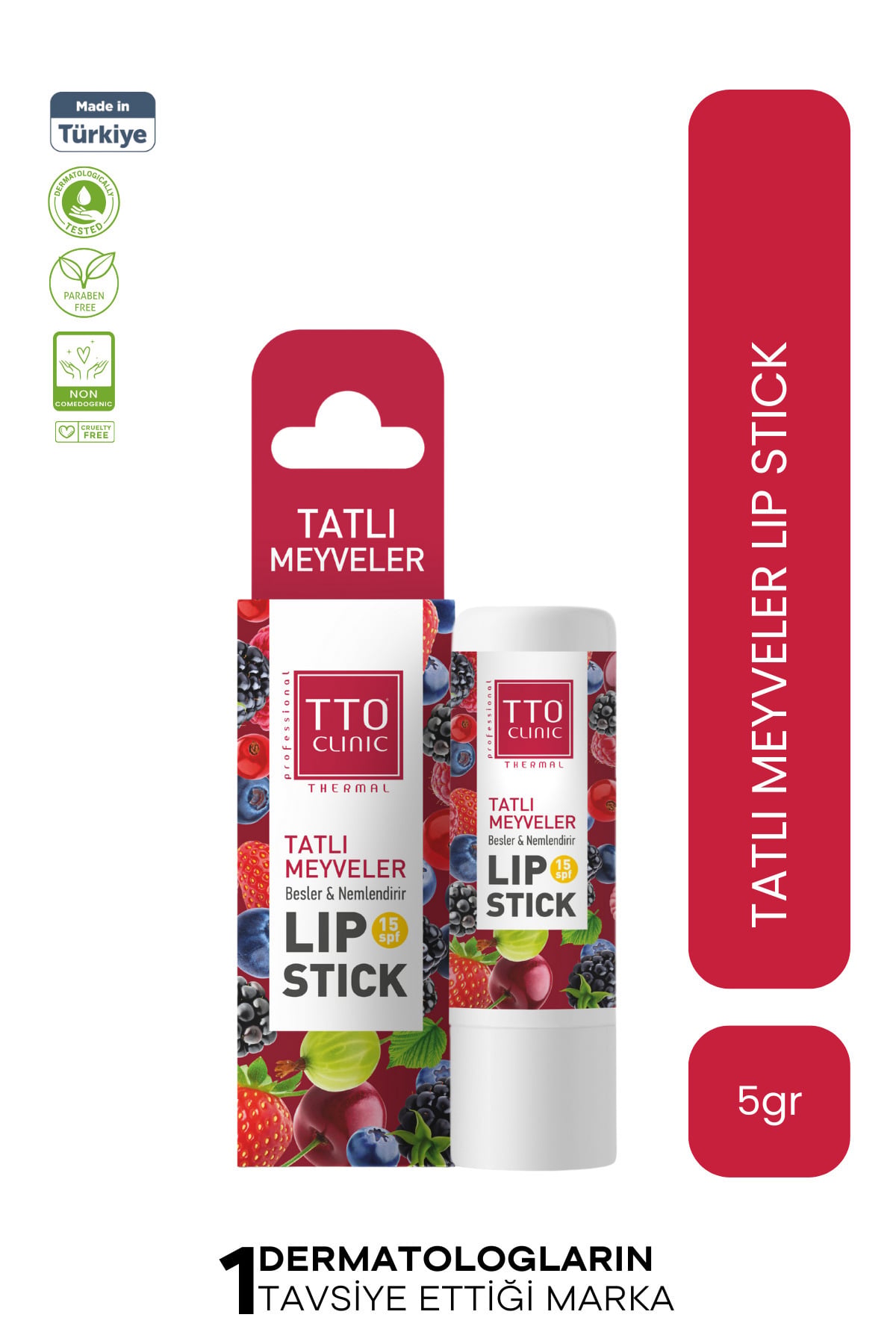 TTO Clınıc Tatlı Meyveler Lip Stick 15 Spf Korumalı