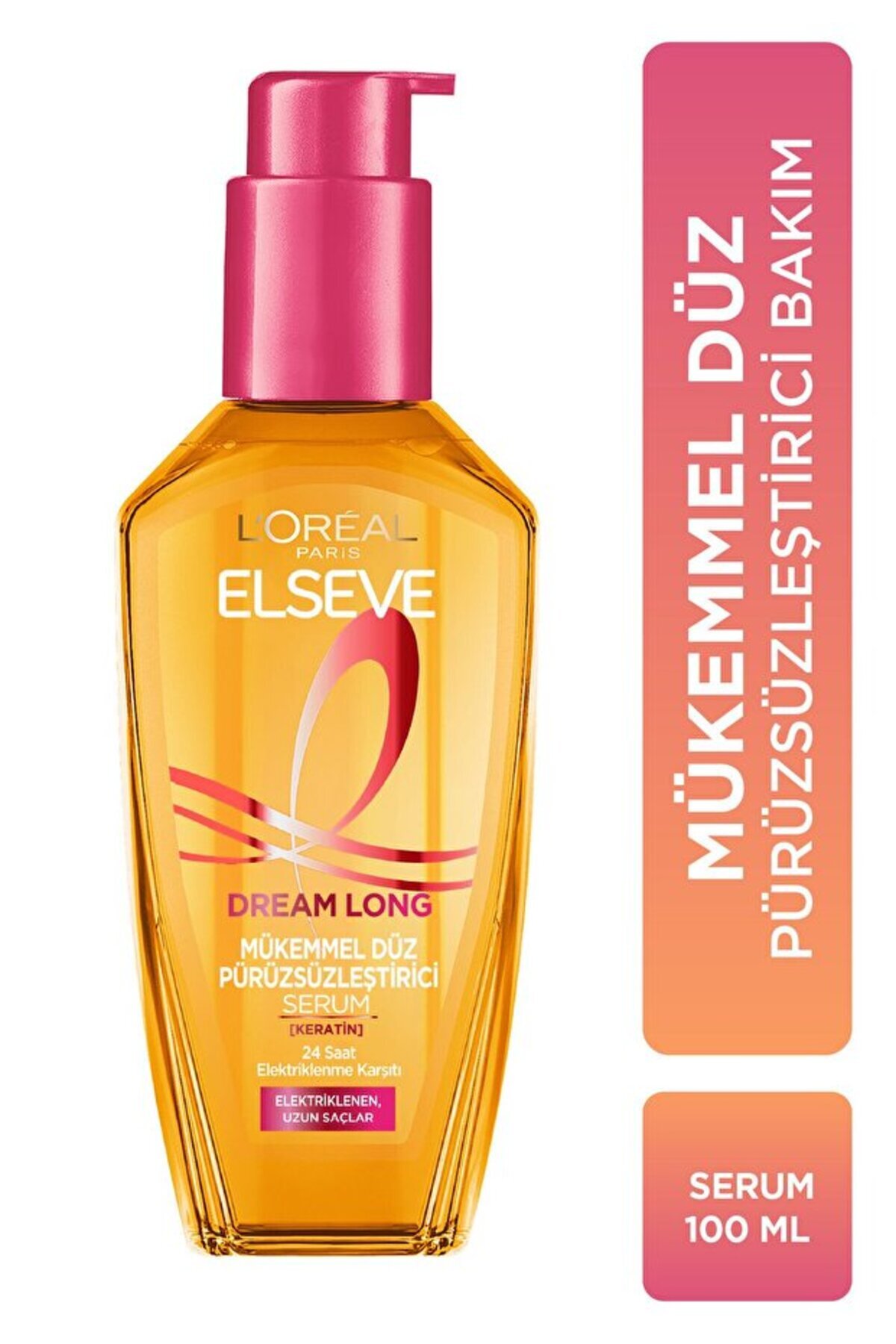 ELSEVE Saç Serum ve Yağı L'oréal Paris Dream Long Mükemmel Düz Pürüzsüzleştirici Serum 835Qseri