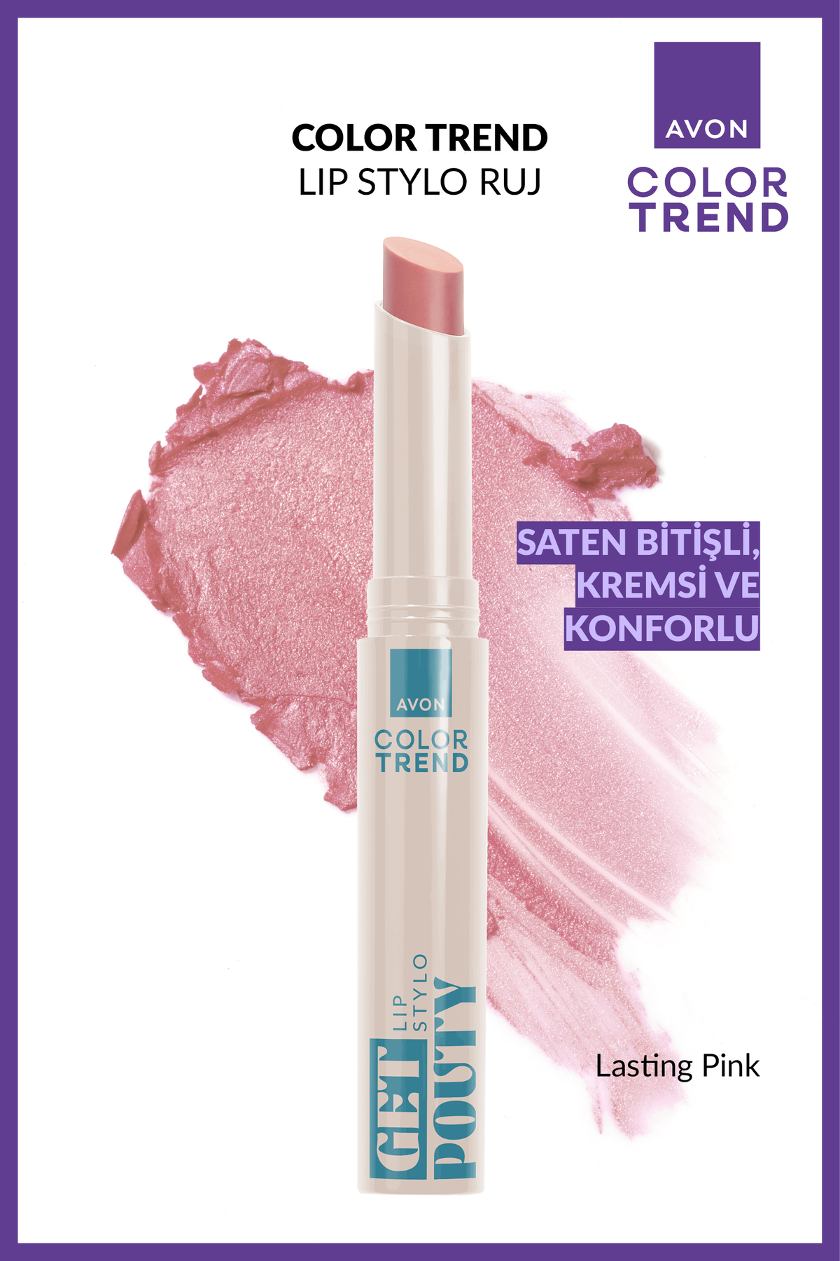 AVON Color Trend Lip Stylo Ruj - Lasting Pink