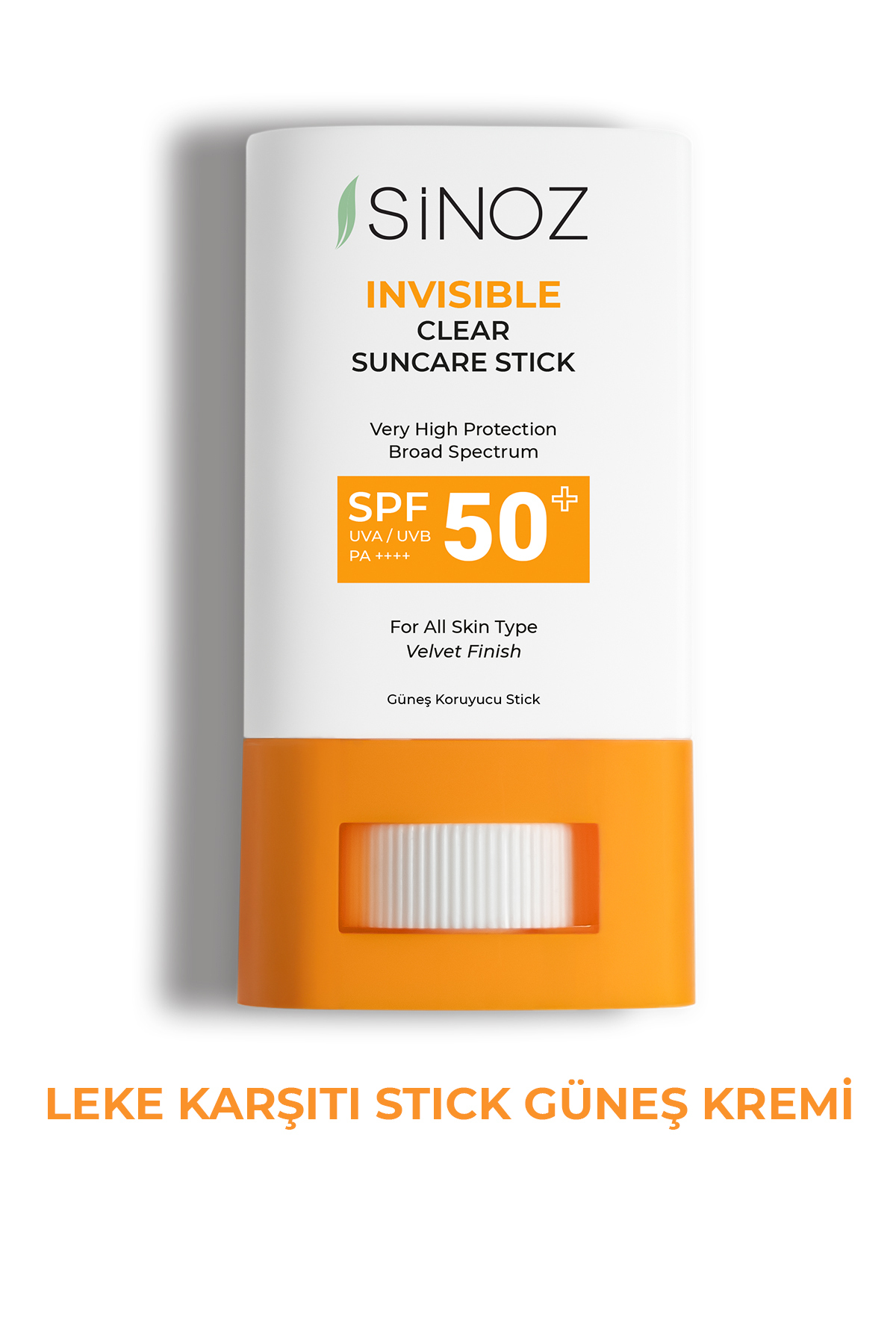 SİNOZ SPF50+ Nemlendirici ve Yatıştırıcı Yüksek Korumalı Şeffaf Stick Güneş Kremi PA++++ 15 gr