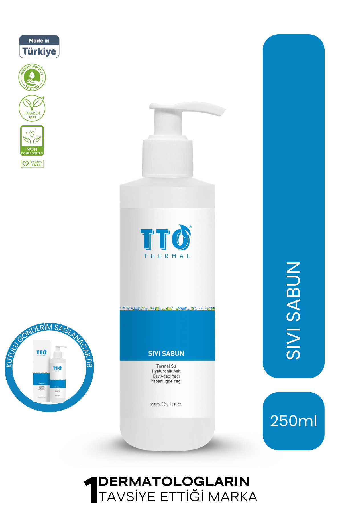 TTO Sıvı Sabun 250 ml Egzamalı, Mantarlı, Atopik Ciltler İçin