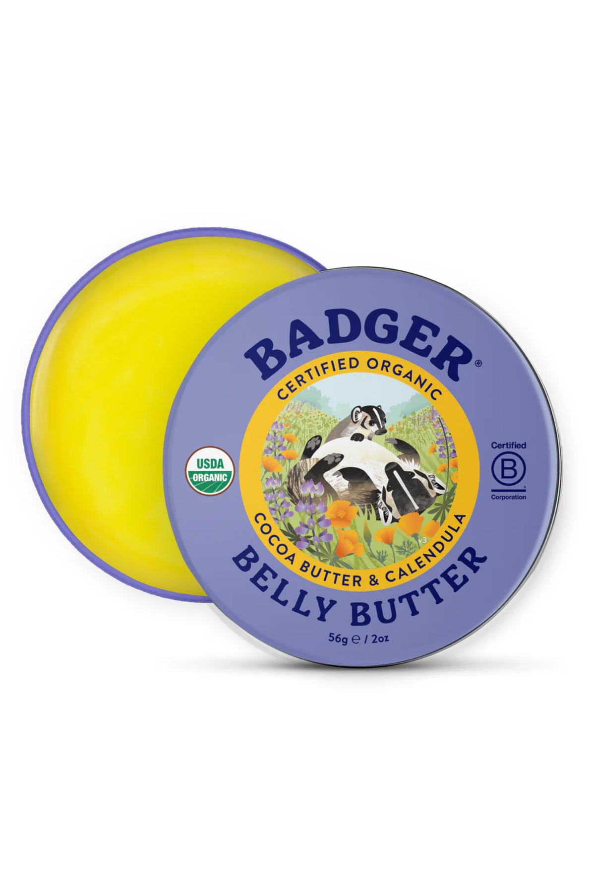 Badger Karın Bölgesi Nemlendirici Krem / Belly Butter