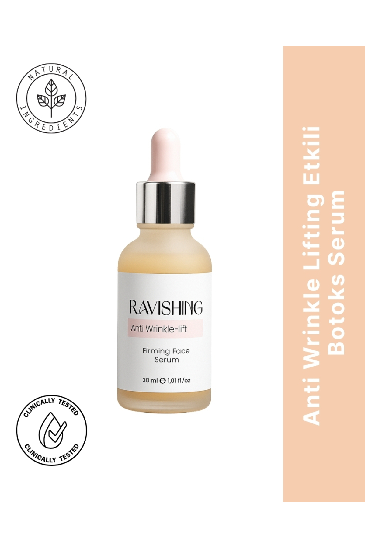 Ravishing Doğal Türevli Cildi Gençleştirmeye Yardımcı Yoğun Nemlendiricili Dolgunlaştırıcı Botoks Serumu 30 ml