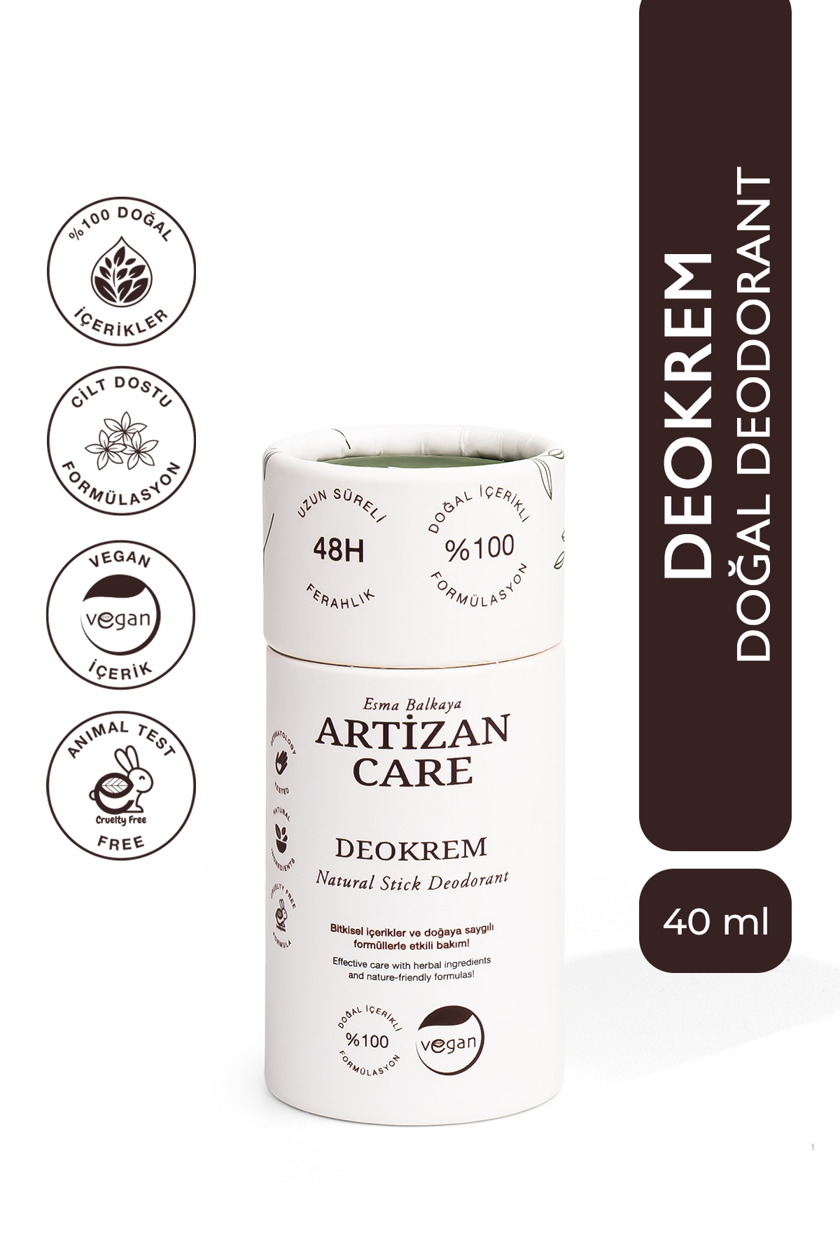 Esma Balkaya Artizan Care Deokrem Katı Deodorant