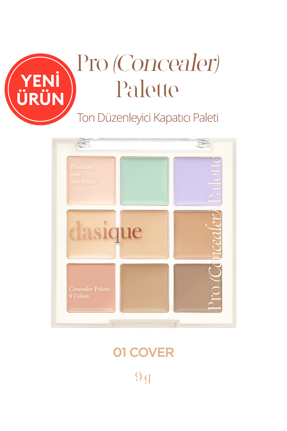 dasique Kremsi Dokulu Çok Amaçlı Kullanıma Uygun Kapatıcı Paleti DASIQUE Pro Concealer Palette (#01 Cover)
