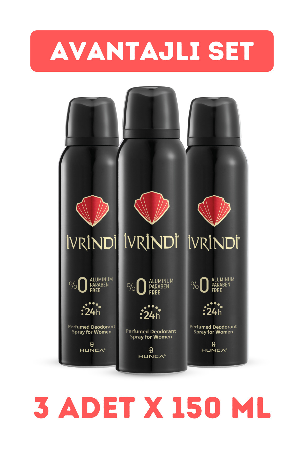 Ivrindi Classic Kadın Deodorant ( 3 Adet X 150 ml )