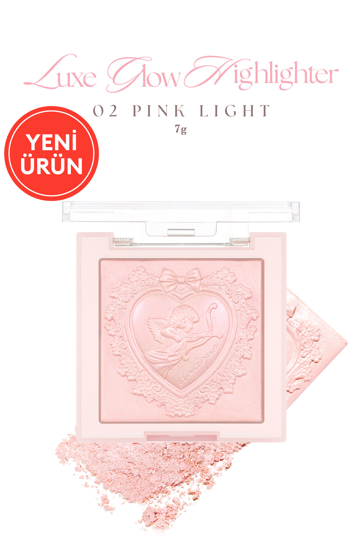 dasique Yoğun Işıltı Sunan Özel Tasarımlı Aydınlatıcı Luxe Glow Highlighter (#02 Pink Light)