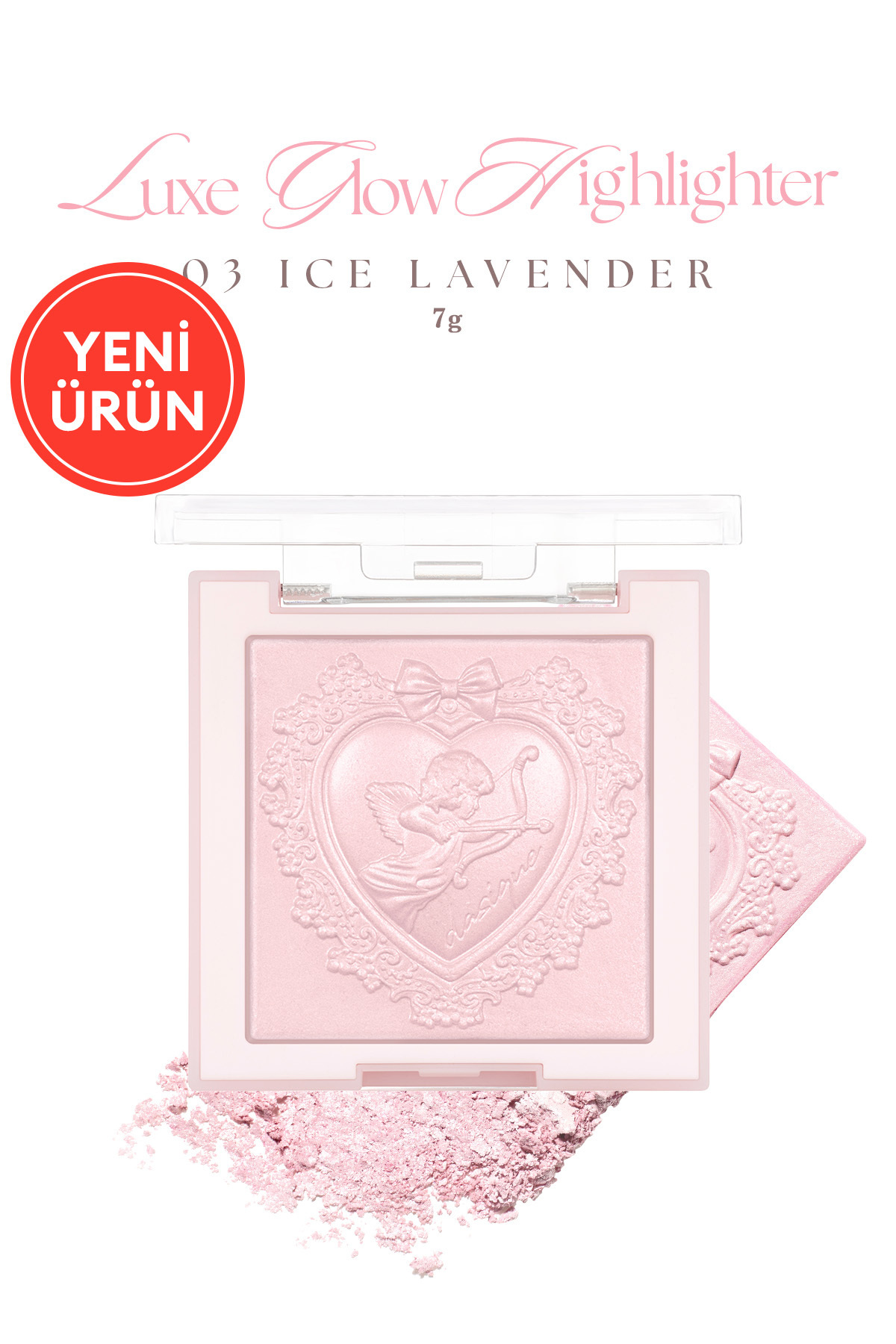 dasique Yoğun Işıltı Sunan Özel Tasarımlı Aydınlatıcı Luxe Glow Highlighter (#03 Ice Lavender)