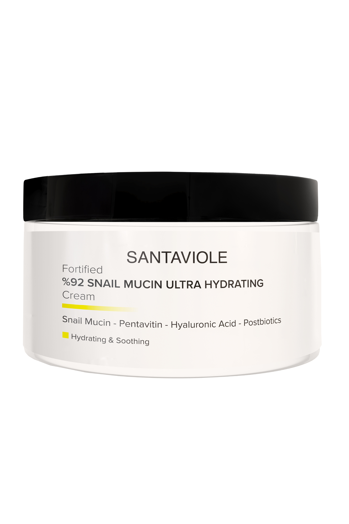 SANTAVIOLE %92 Snail Mucin Cream 100 ml - Salyangoz Özlü Yoğun Nemlendirici Yüz Kremi, Hyaluronik Asit, Pentavitin ve Postbiyotik Teknolojisi