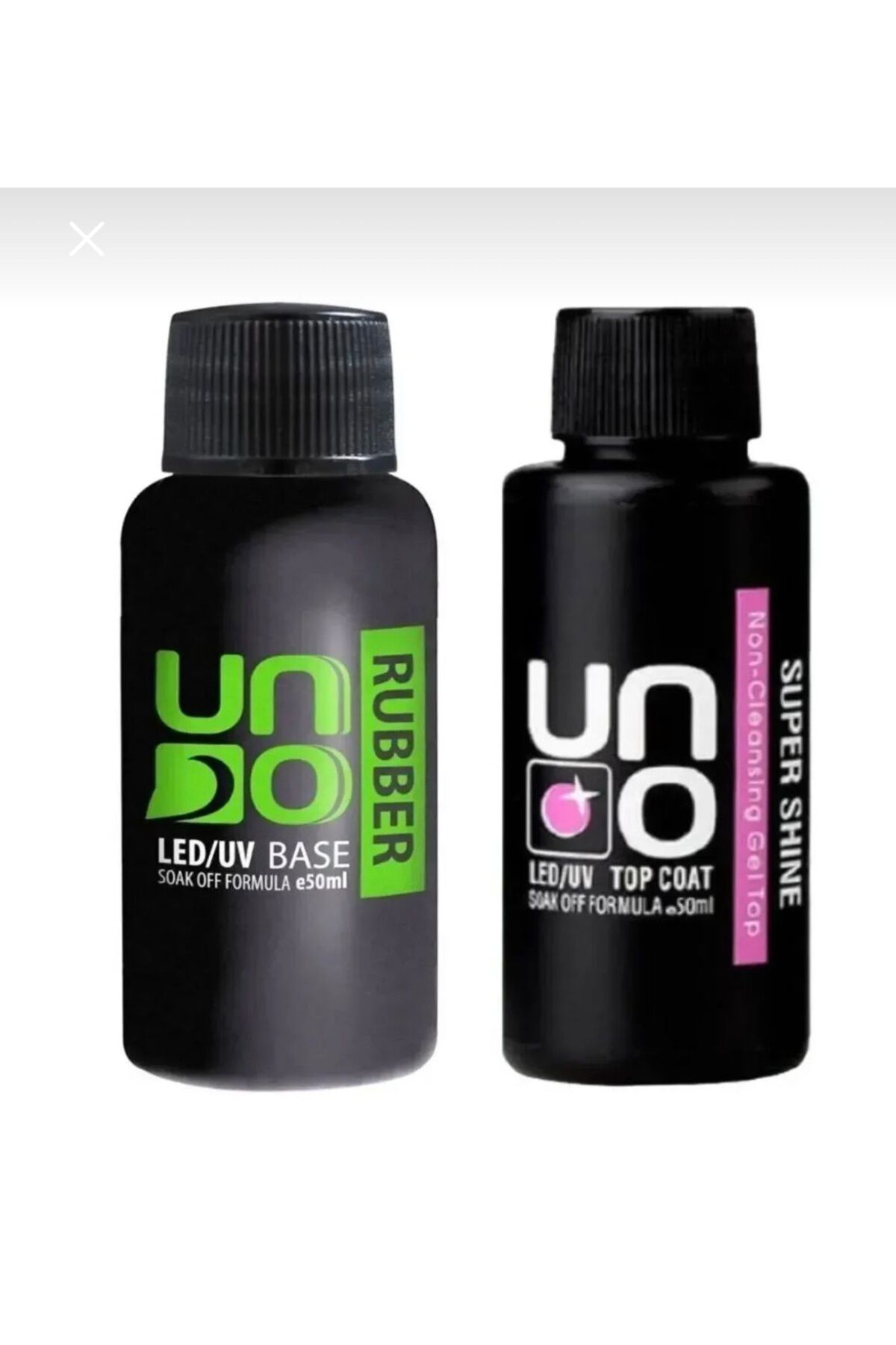 QNAİL PROFESSİONAL Profesyonel Uno Rubber Base Coat & Uno Top Coat 50ml