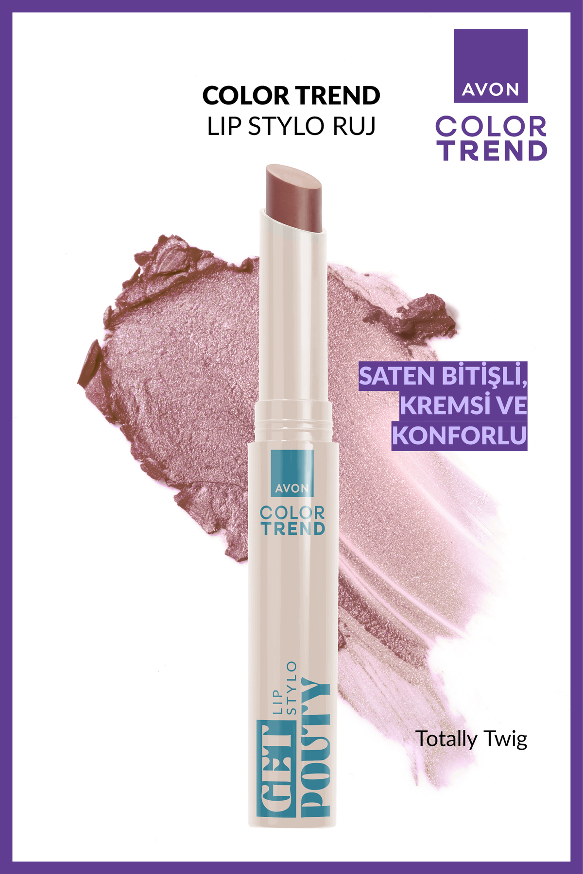 AVON Color Trend Lip Stylo Ruj - Totally Twig