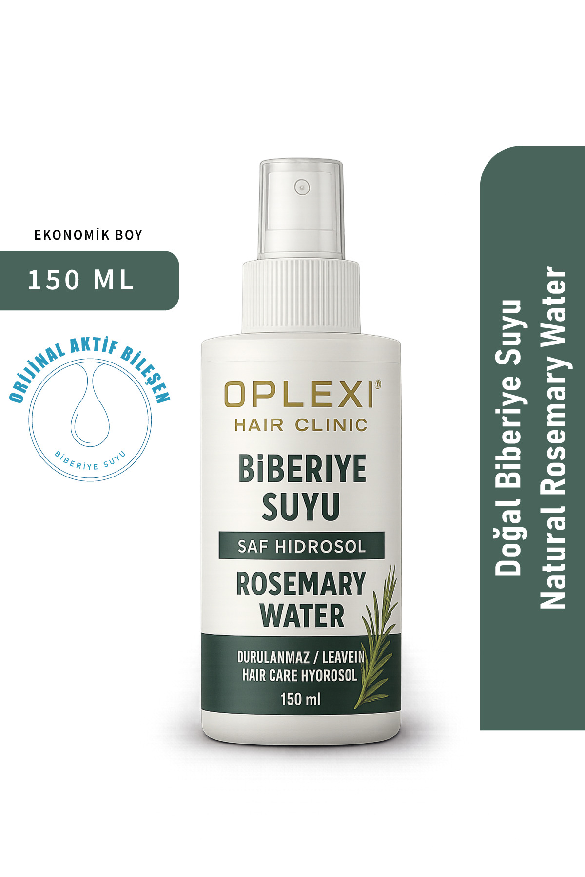 Oplexi hair clinic Doğal Biberiye Suyu | Natural Rosemary Water – 150 ml