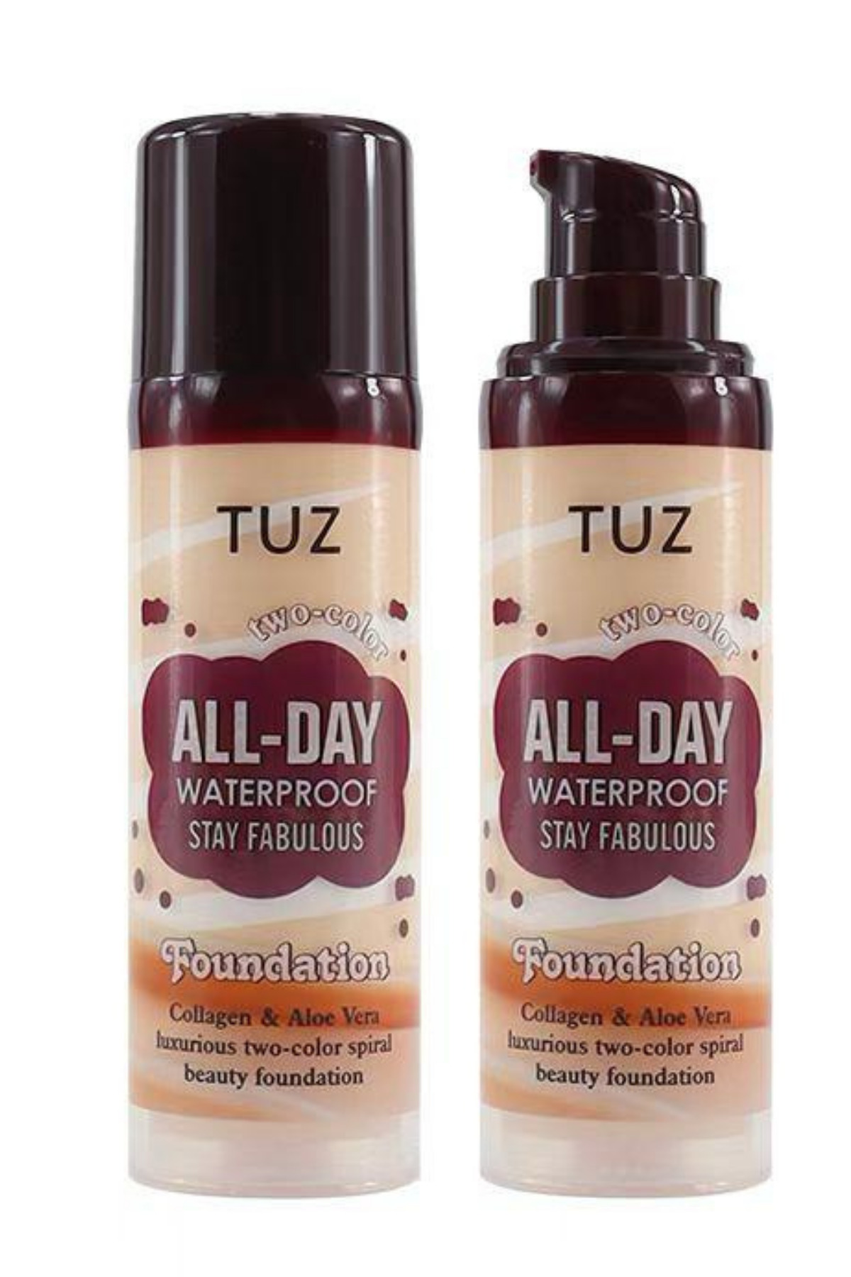 TUZ Fondöten Suya Karşı Dayanıklı Kolajen & Aloe Vera Özlü 40 ml.