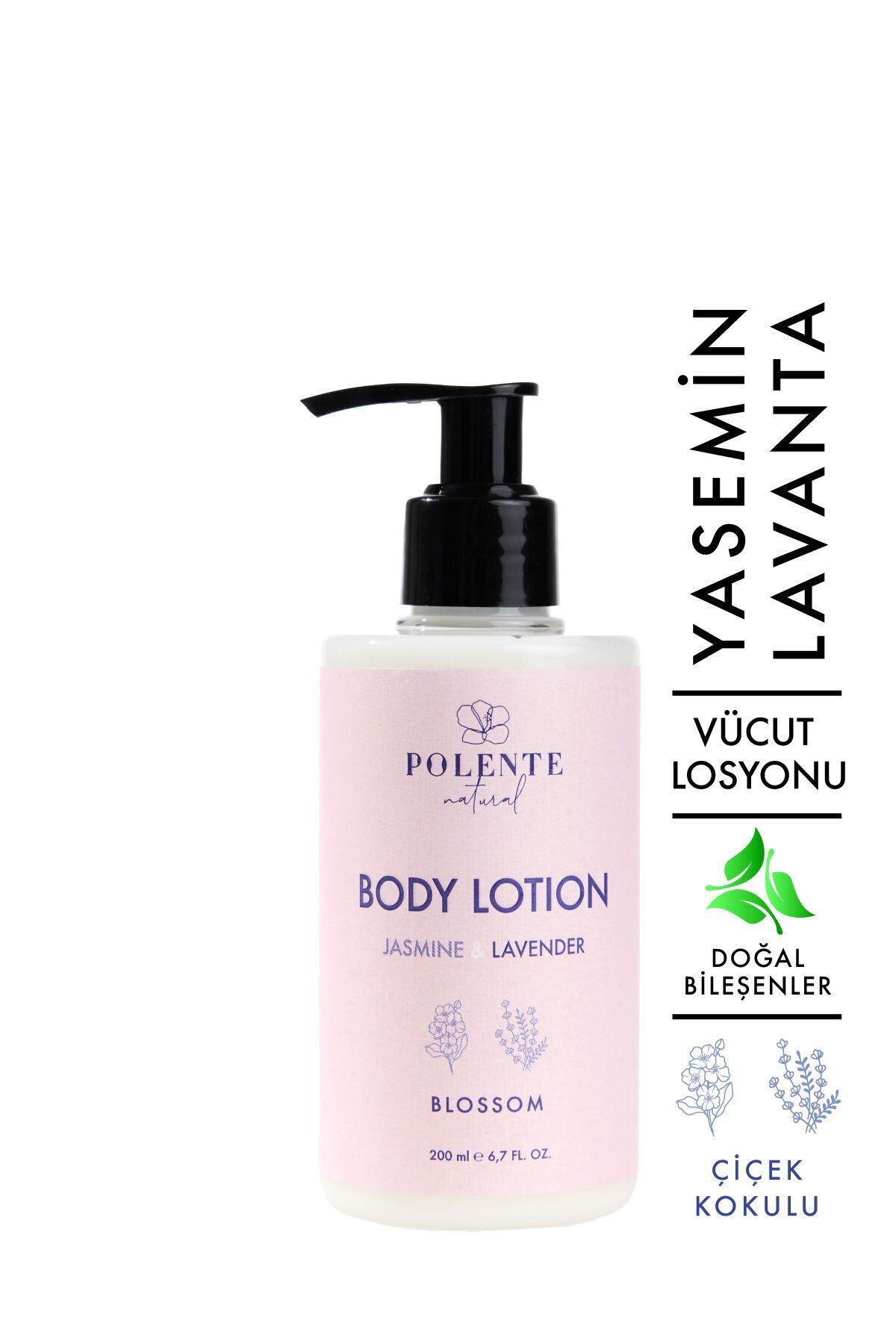 Polente Natural Vücut Losyonu - Yasemin & Lavanta (200 ML)