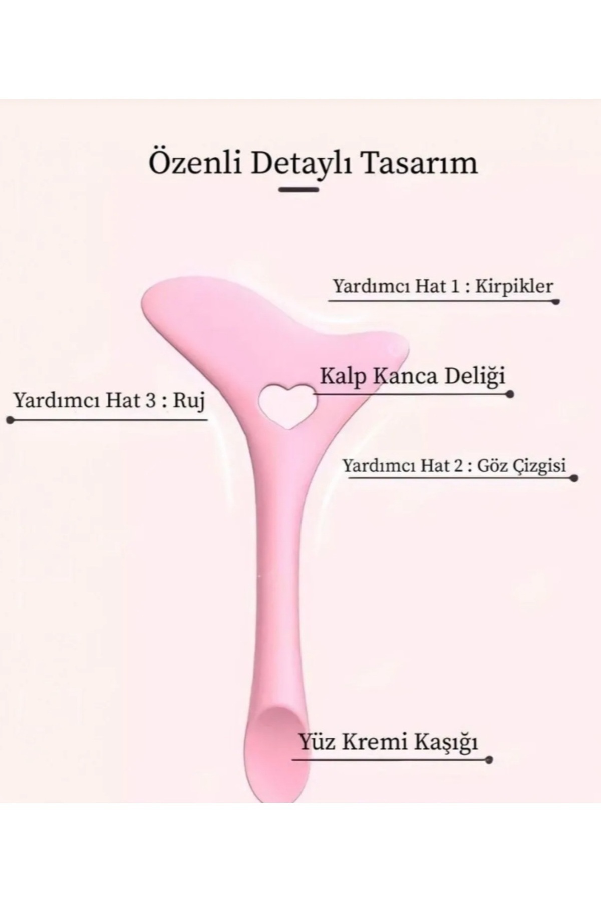 Sibelon Eyeliner Ruj Ve Maskara Çekme Aparatı / Çok Yönlü Aparati