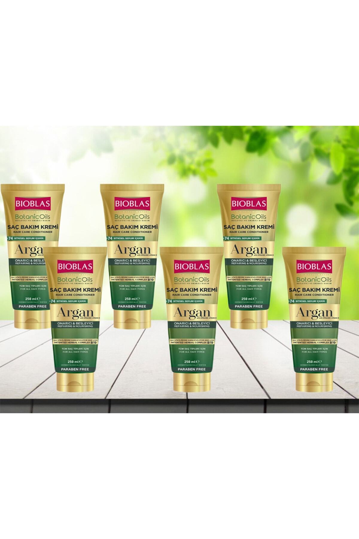 Bioblas Botanic Oils Argan Yağlı Saç Bakım Kremi 250 ml 6 adet