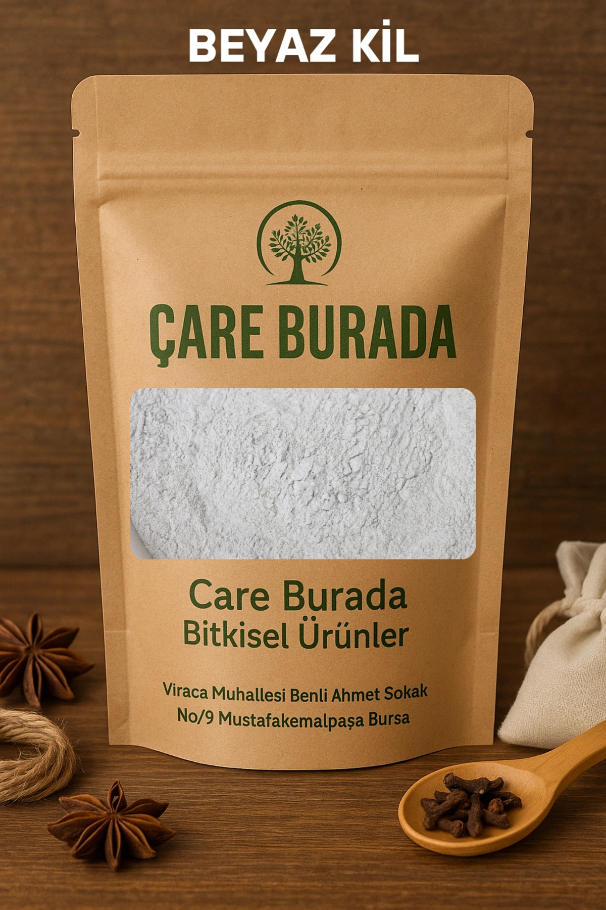 Çare Burada Beyaz Toz Kil 200 Gr