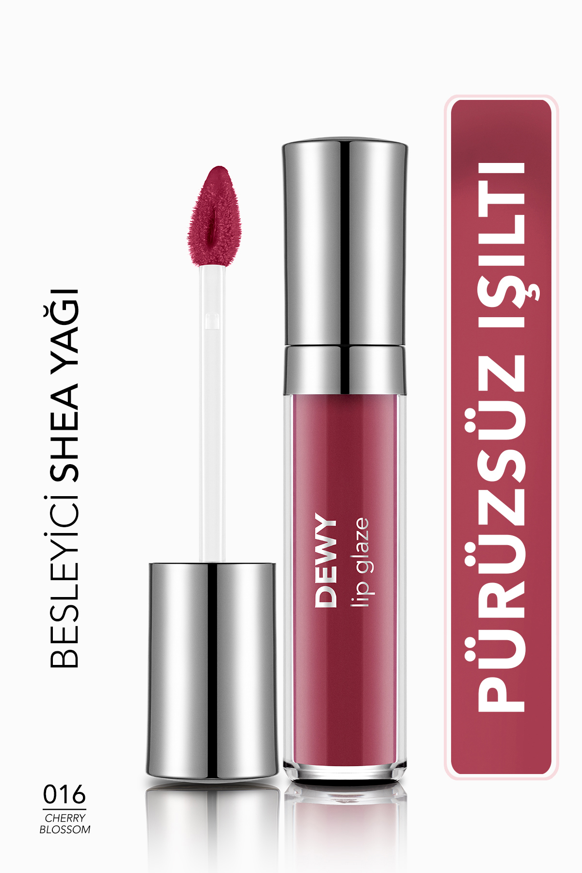 Flormar Dewy Lip Glaze Nemlendirici Etkili Yarı Transparan Dudak Parlatıcısı - 016 CHERRY BLOSSOM