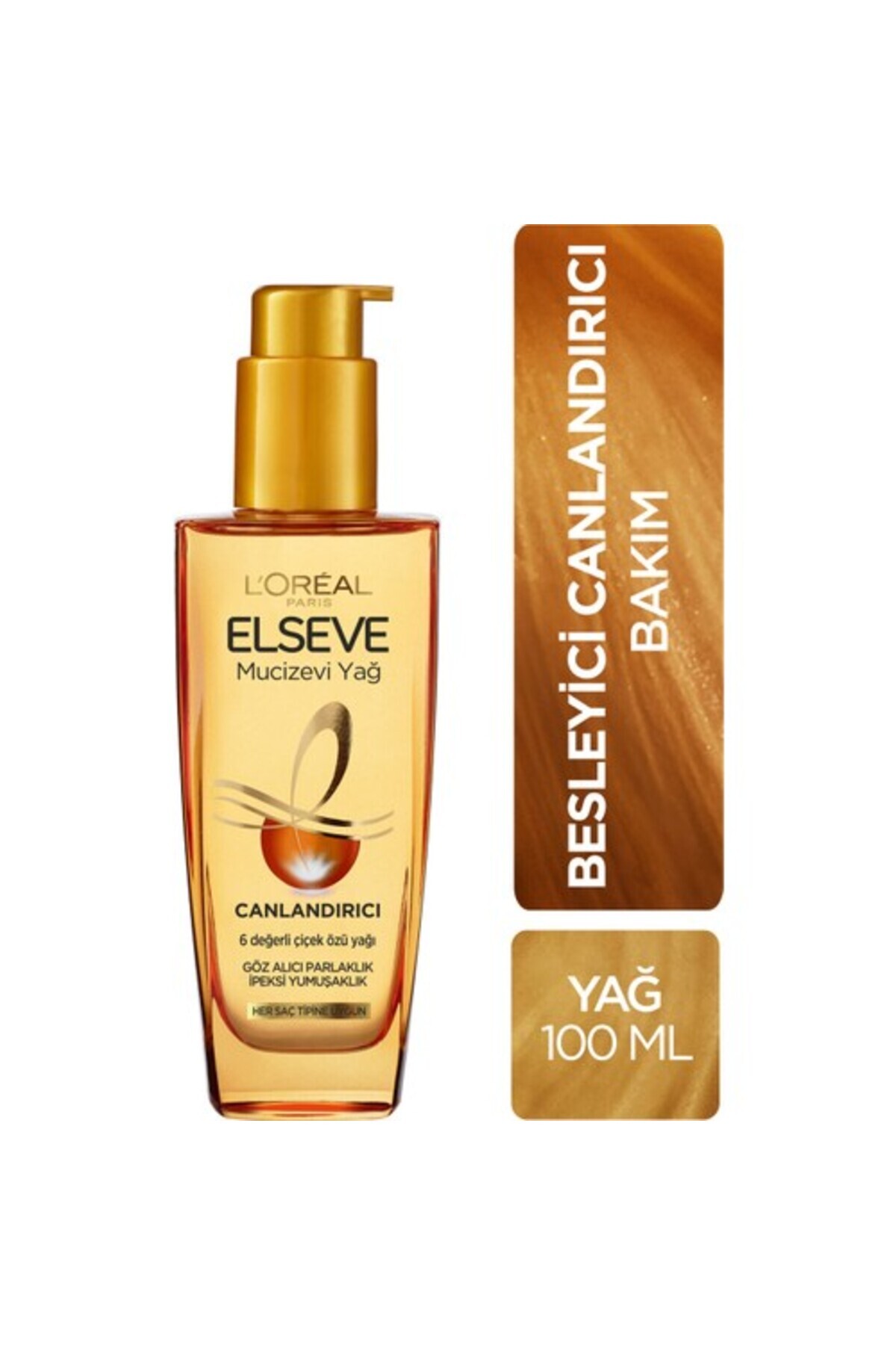 ELSEVE L'Oreal Mucizevi Canlandırıcı Bakım Yağı Her Saç Tipi İçin 100ml