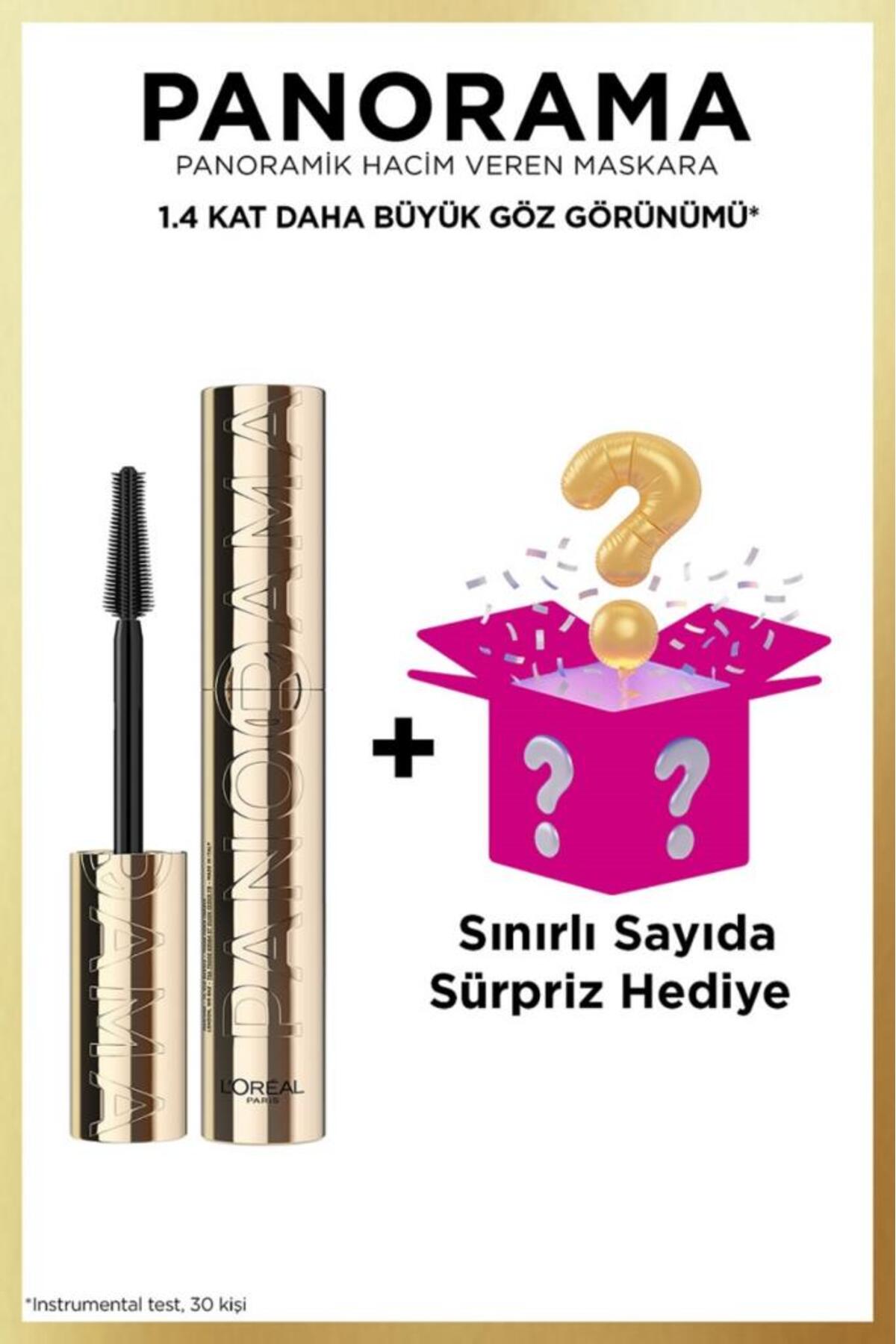 L'Oreal Paris Panorama Maskara Siyah + Sürpriz Kutu Hediye