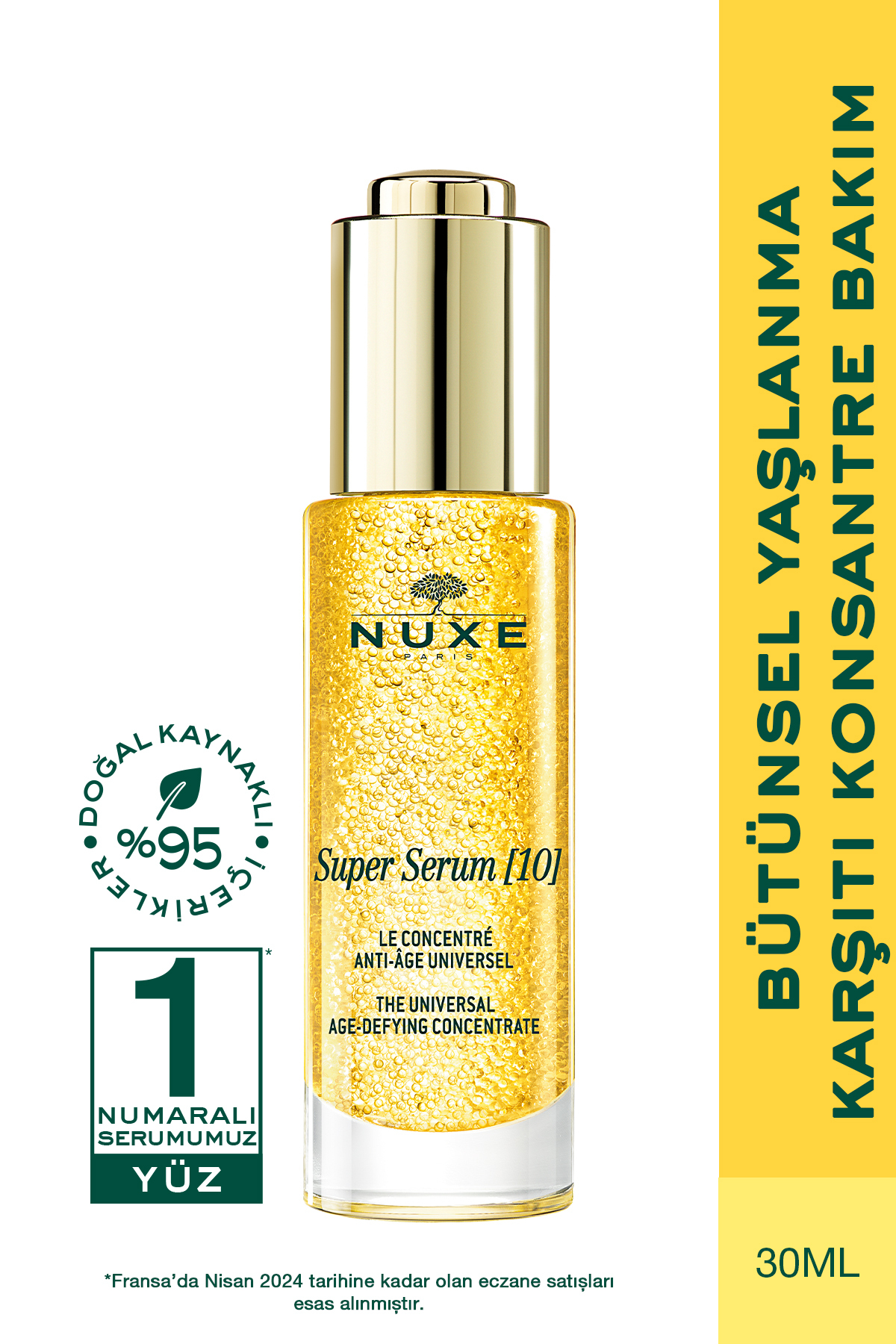 Nuxe Super 10 Yaşlanma Karşıtı Kırışıklıkları, Sıkılık, Koyu Lekeleri Düzeltici Serum 30ml
