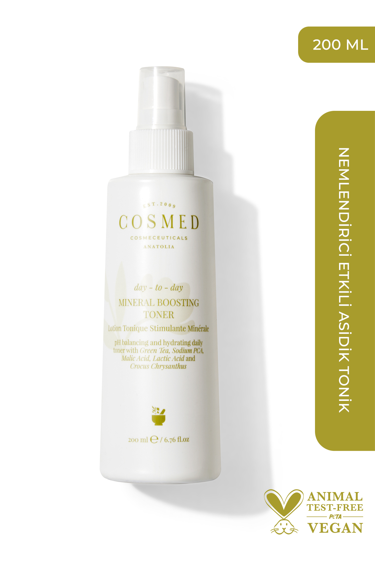 COSMED Nemlendirici Etkili Asidik Tonik/Day to Day MINERAL BOOSTING TONER 200 ML