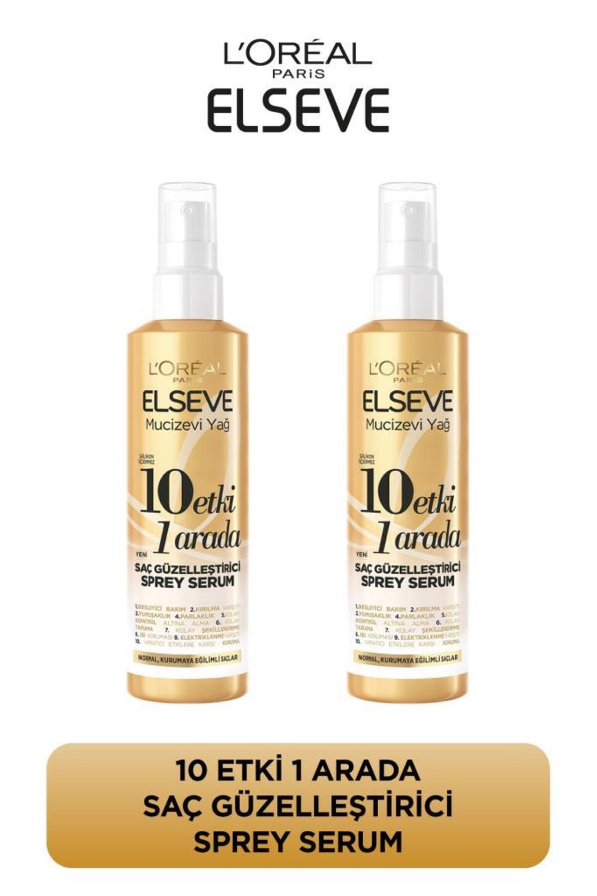ELSEVE 2'li Elseve 10 Etki 1 Arada Saç Güzelleştirici Sprey Serum 150ml