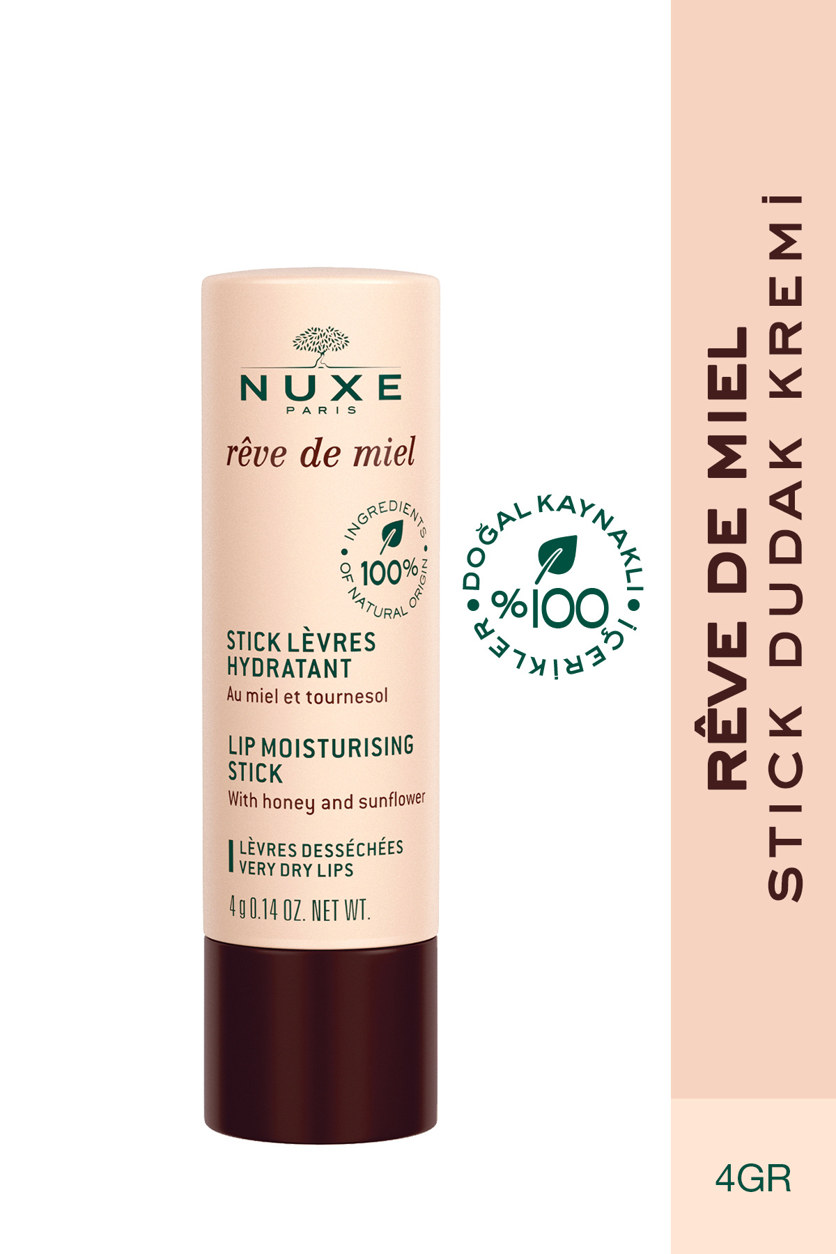 Nuxe Reve De Miel Lip Moisturizing Besleyici ve Onarıcı Stick Dudak Kremi 4 Gr