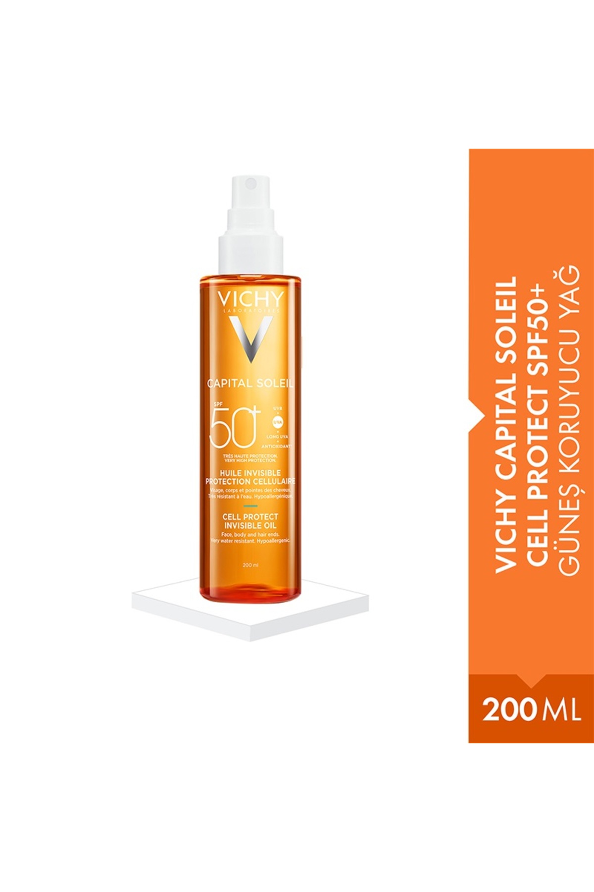 Vichy Capital Soleil Cell Protect Oil SPF50+ 200 ML