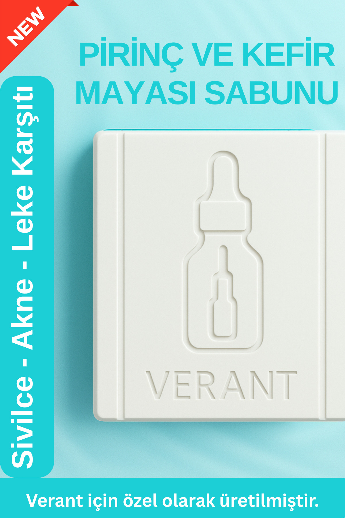 VERANT Pirinç ve Kefir Mayası Sabunu (Kırışıklık - SiviIce - Akne - Leke Karşıtı)