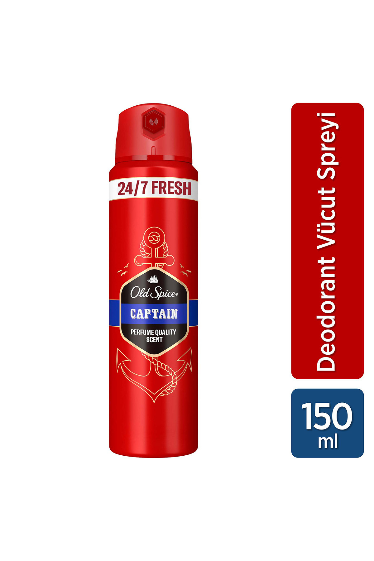 Old Spice Captain Erkek Sprey Vücut Deodorantı 150 ml