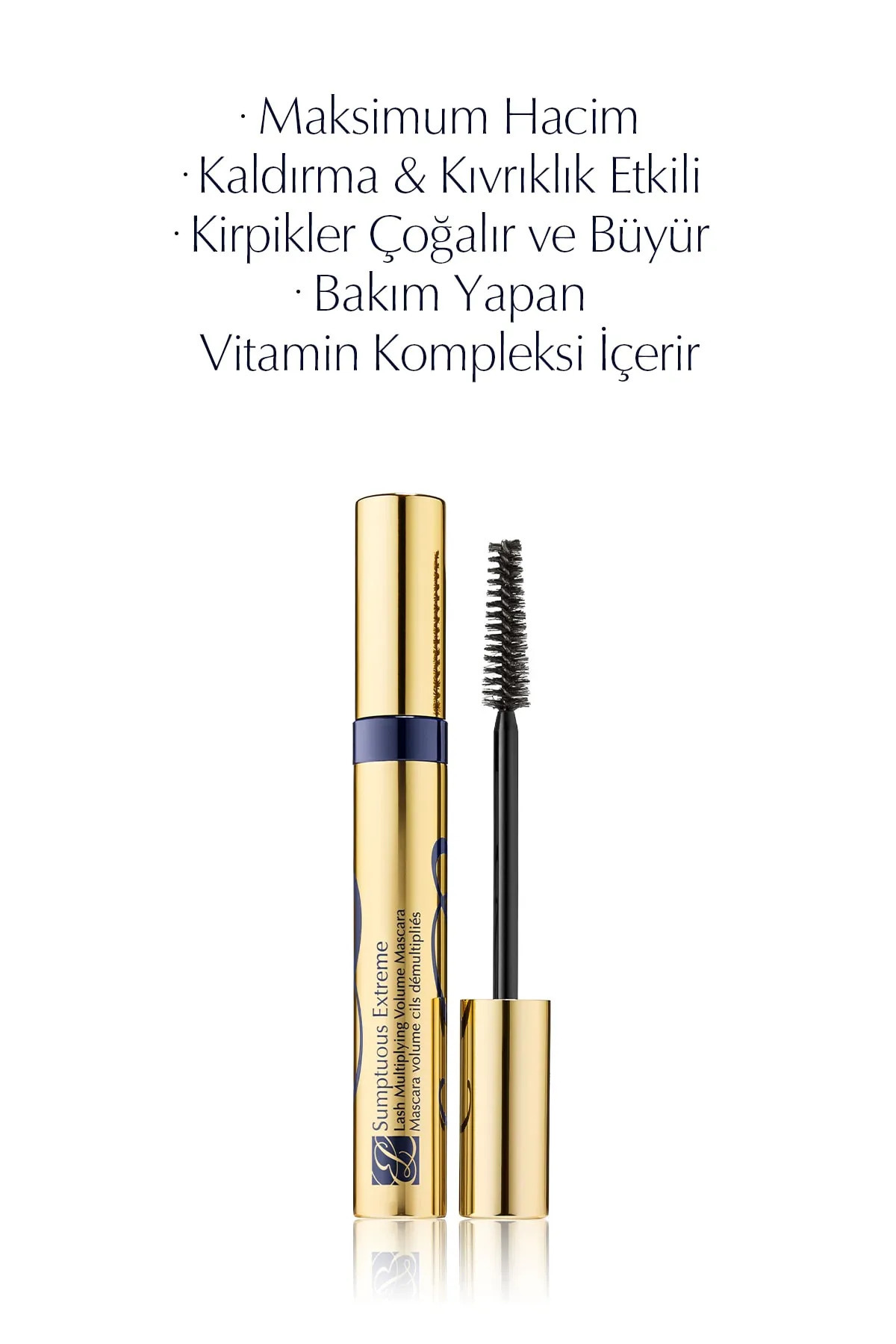 Estee Lauder Sumptuous Extreme Maskara, Siyah, 8ml (Kirpik Çoğaltan, Hacim Veren, Kıvrıklık & Kaldırma Etkili)