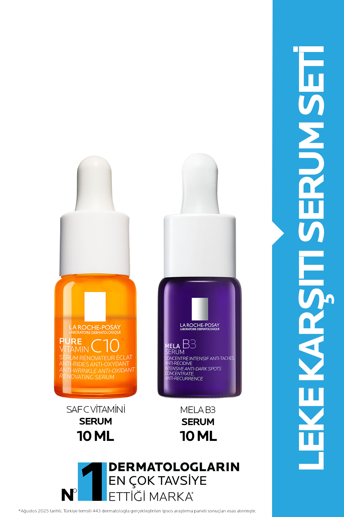 La Roche Posay Leke Karşıtı Serum Seti: Vitamin C Serum 10 ml & Mela B3 Serum 10 ml
