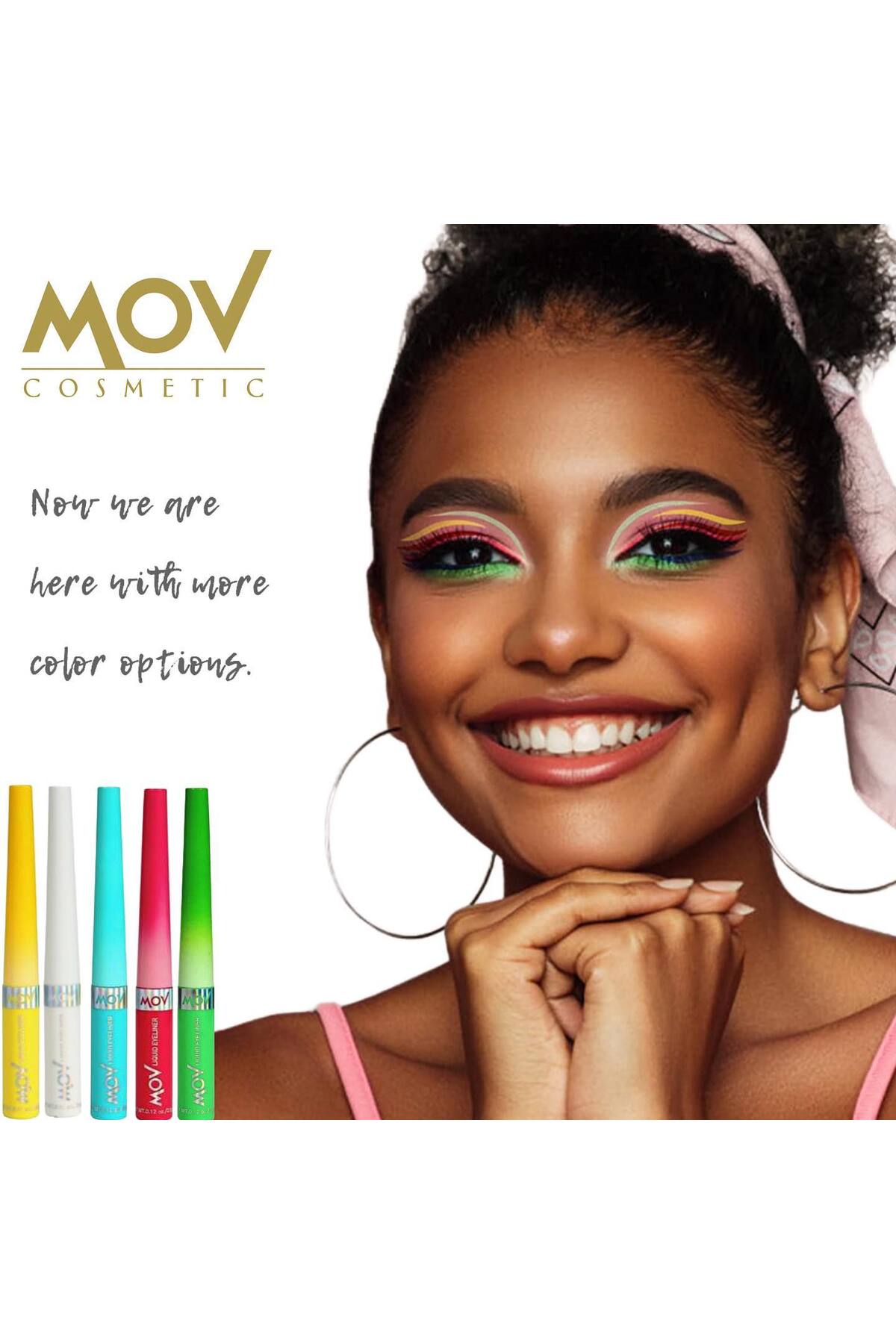 MOV Likit Eyeliner Mavi 3.5 gr - Yoğun Renkli ve Uzun Süre Kalıcı Eyeliner