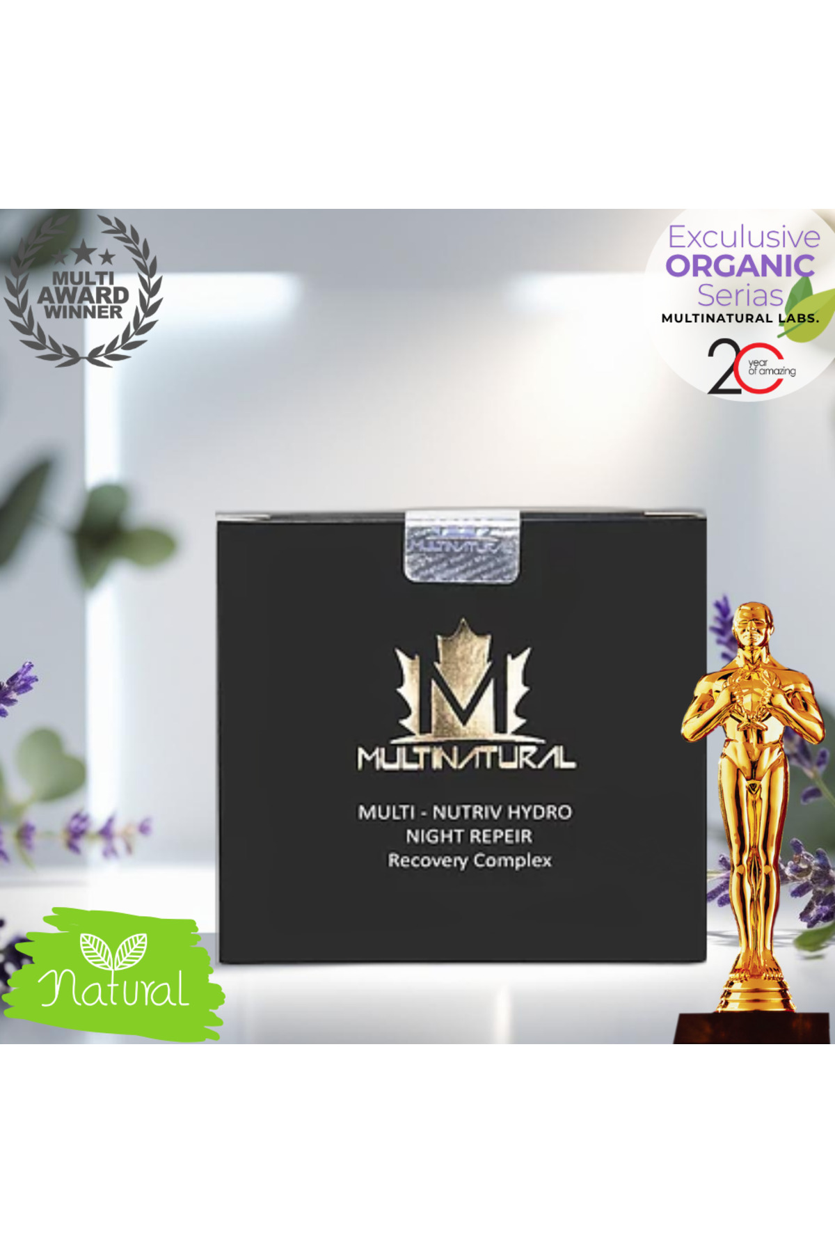 multinatural Gece Kremi Kırışık-sarkma-collagen Eksikliği- Ciltte Ilk Dokunuşta Nutriv Hydro Night Repeır