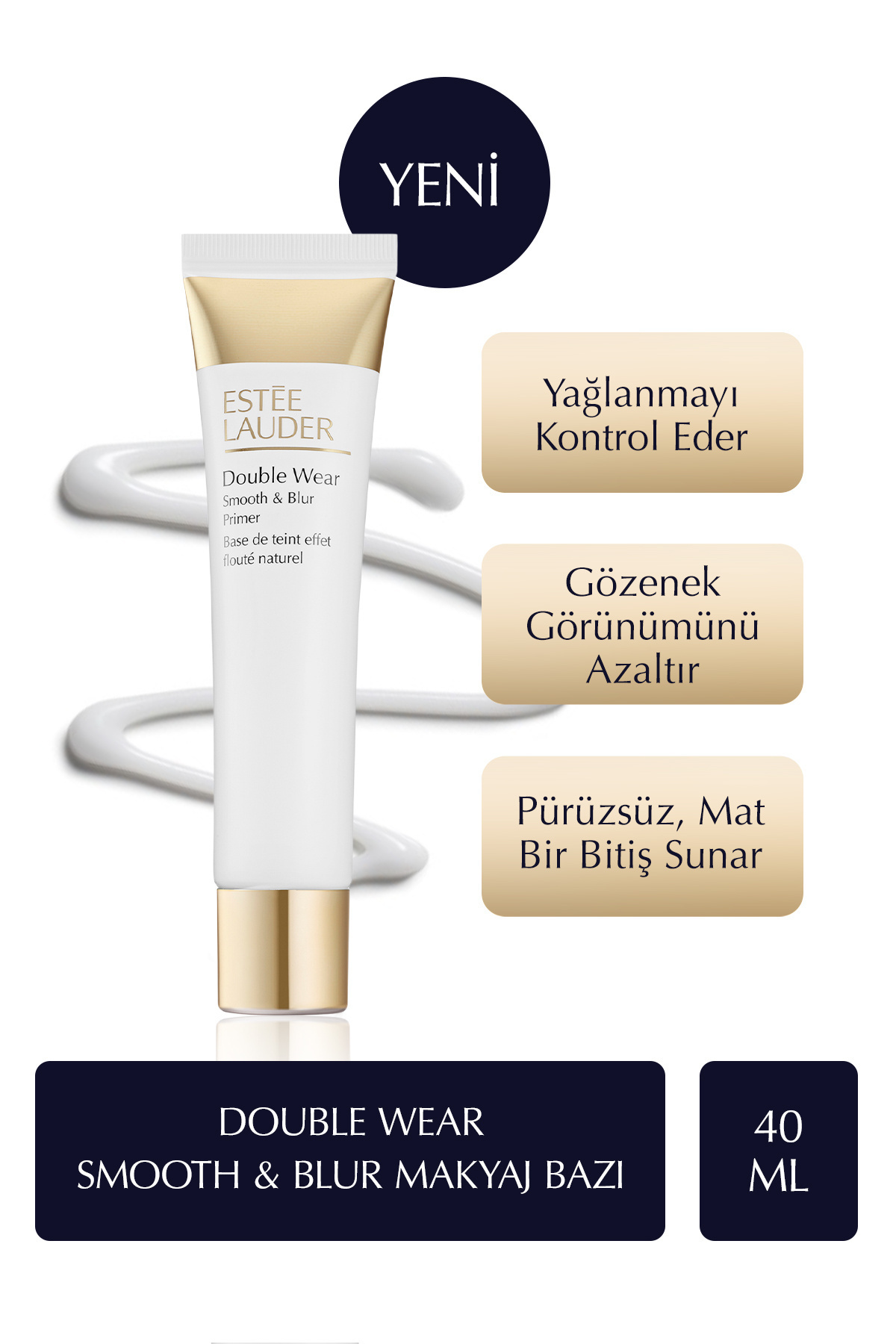 Estee Lauder Double Wear Smooth & Blur Primer / Makyaj Bazı - 40ml