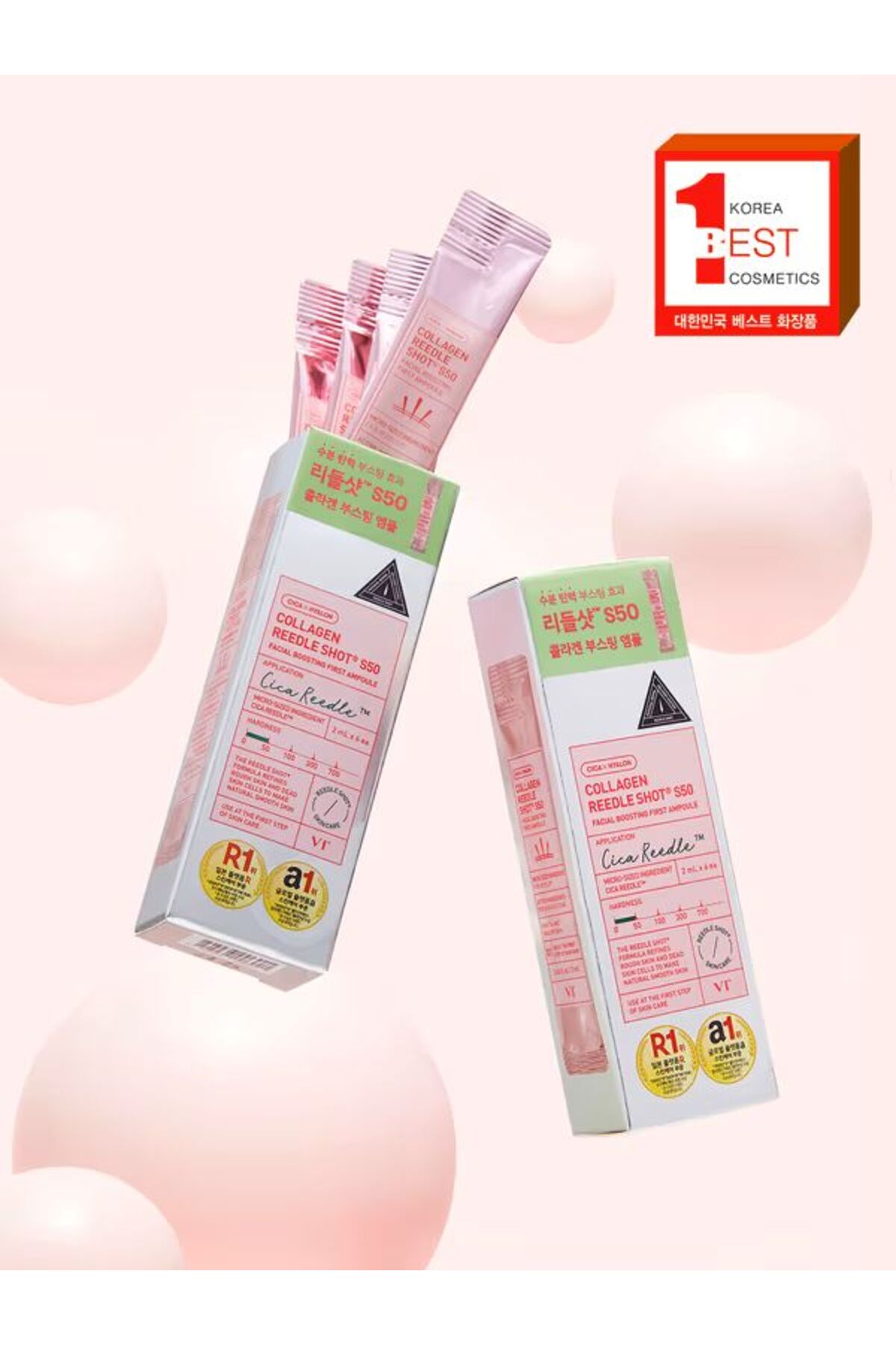 Han Glow K - Beauty VT Collagen Needle Shot S50 | Botoks Etkili Yüz Güçlendirici Ampul 6* 2 ml