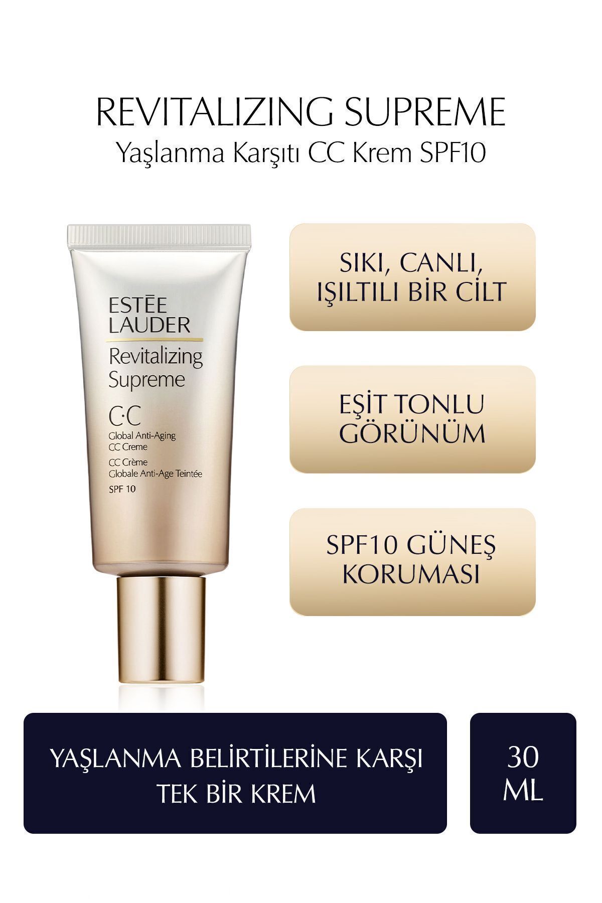 Estee Lauder Revitalizing Supreme Yaşlanma Karşıtı CC Krem SPF10 - 30ml