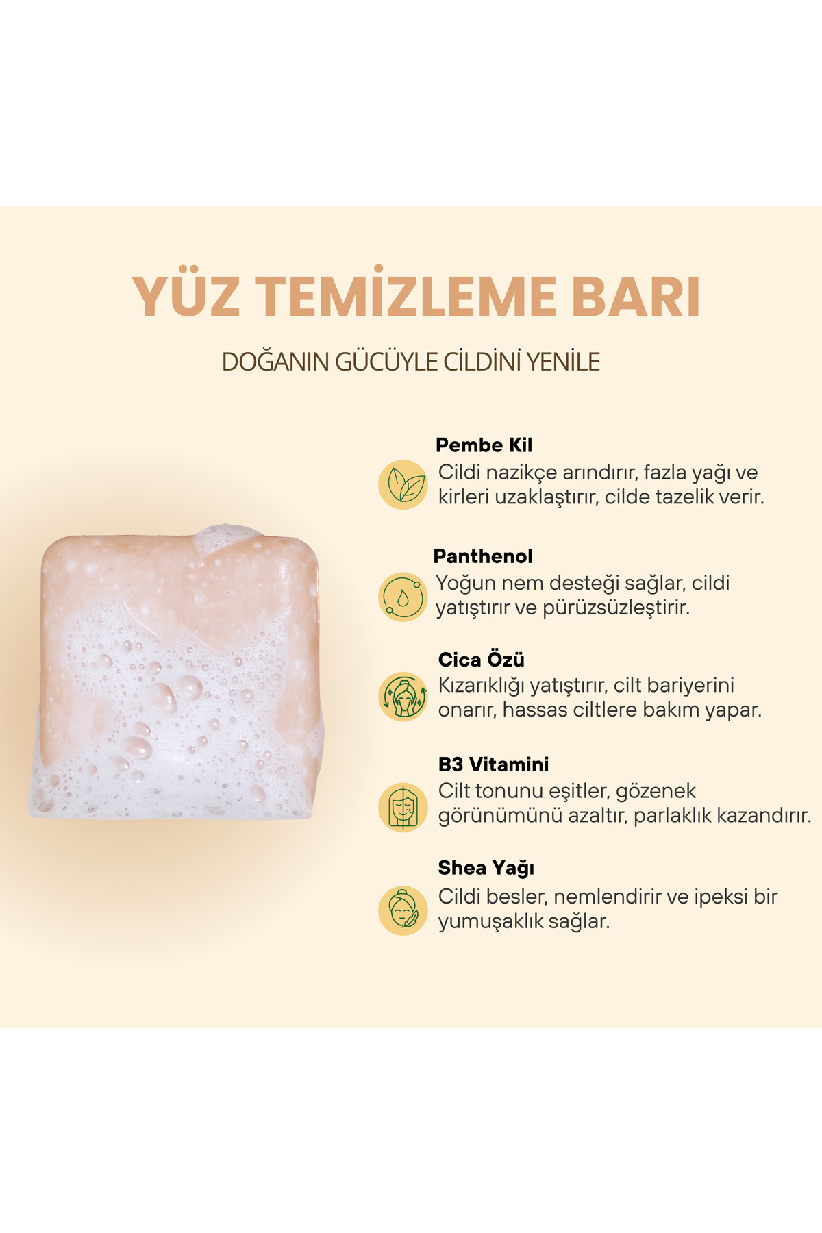 Going Zeero Yüz Temizleme Barı Centella Asiatica Ve Niacinamide Ile Nemlendirici Ve Onarıcı